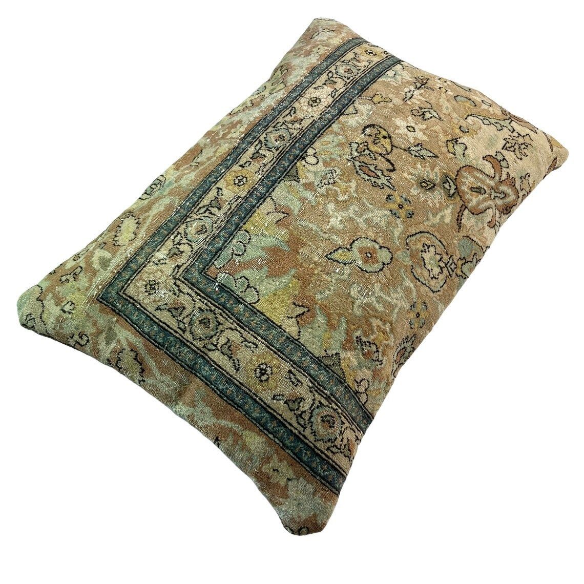 Vintage Turkish Handmade Cushion Cover Decorative Pillow For Bedroom photo vinterior