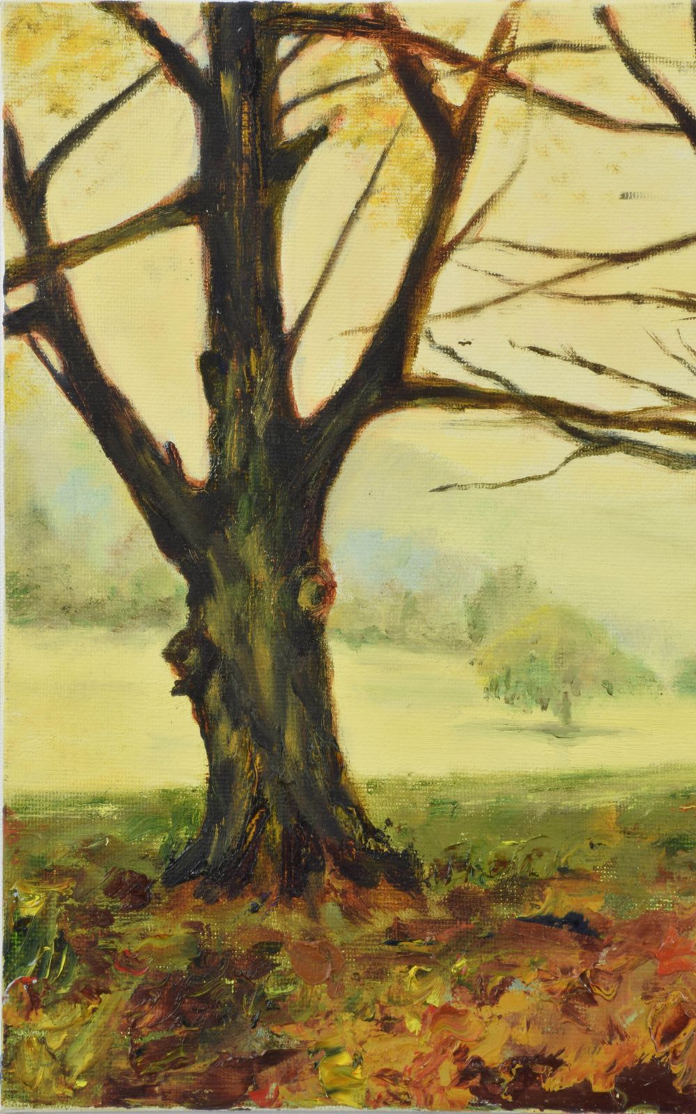 Original Margaret L Dunn Oil On Board   'View Across The Park'   Oil On Canvas photo for sale