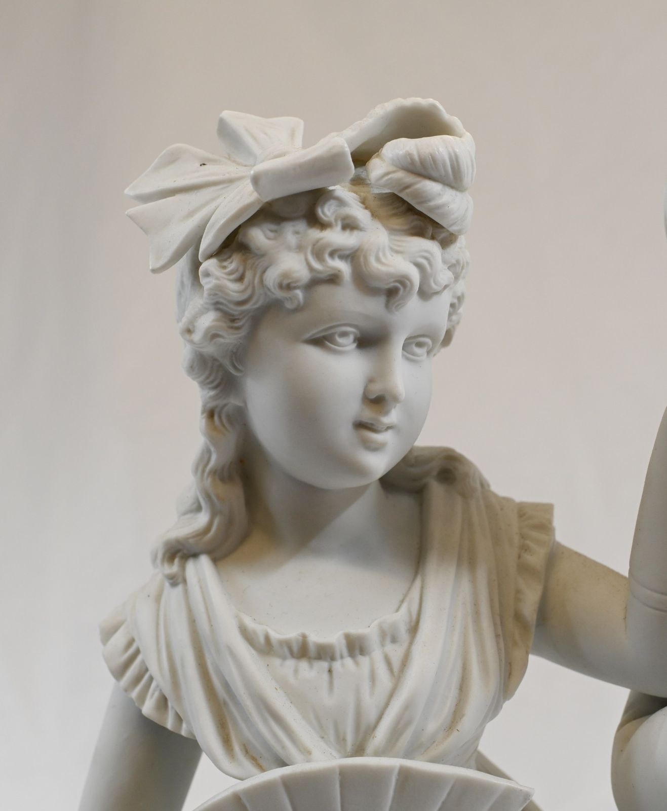 Parian Biscuit Ware Statue Lovers French Parian Antique photo furniture