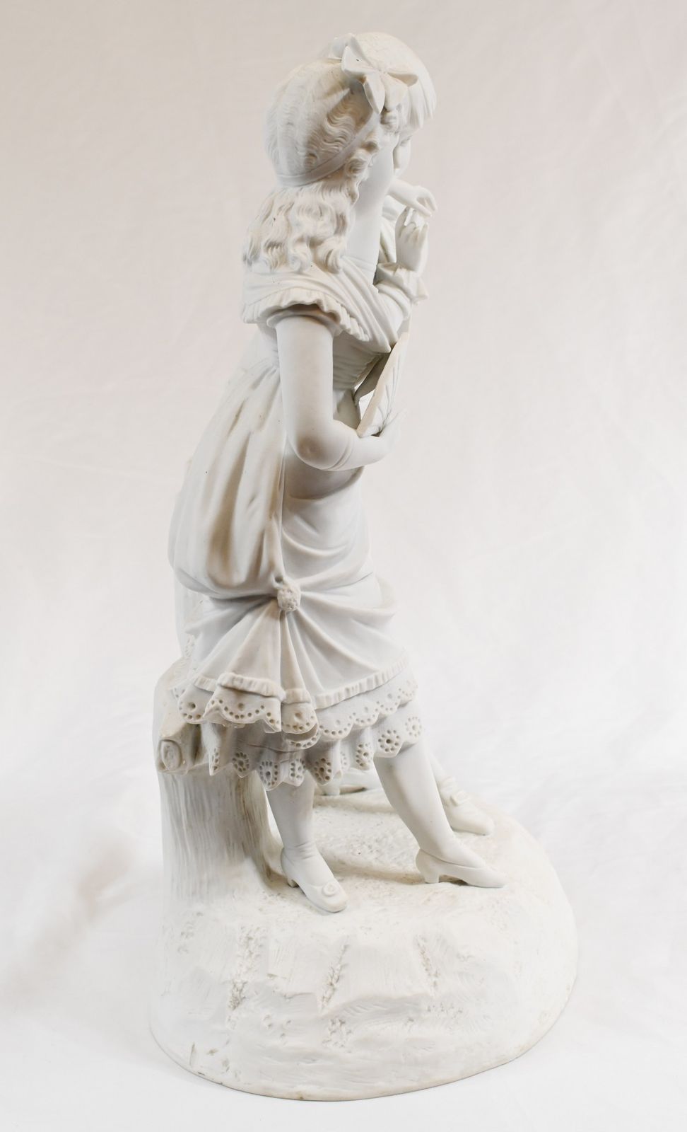 photo for sale Parian Biscuit Ware Statue Lovers French Parian Antique