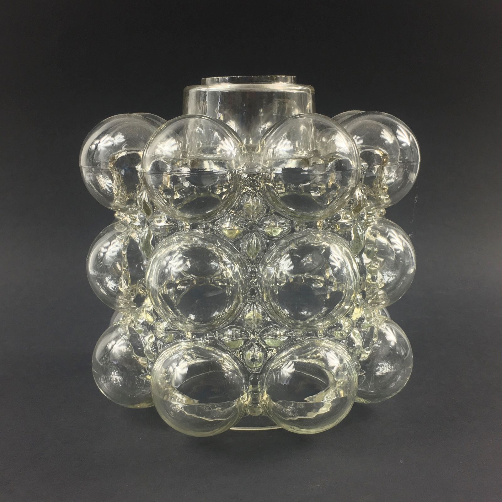 Mid Century Modern Bubble Glass Pendant/Ceiling Lamp By Helena Tynell For Limburg, Germany, 1960s photo vintage
