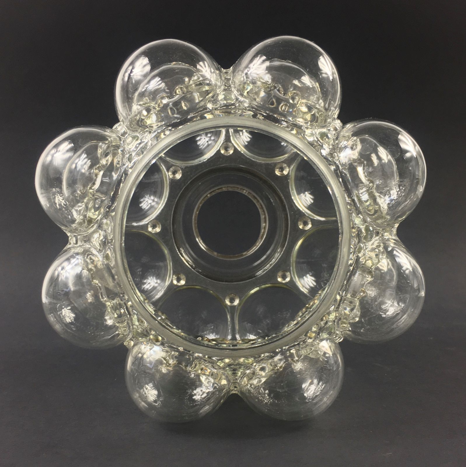 photo for sale Mid Century Modern Bubble Glass Pendant/Ceiling Lamp By Helena Tynell For Limburg, Germany, 1960s