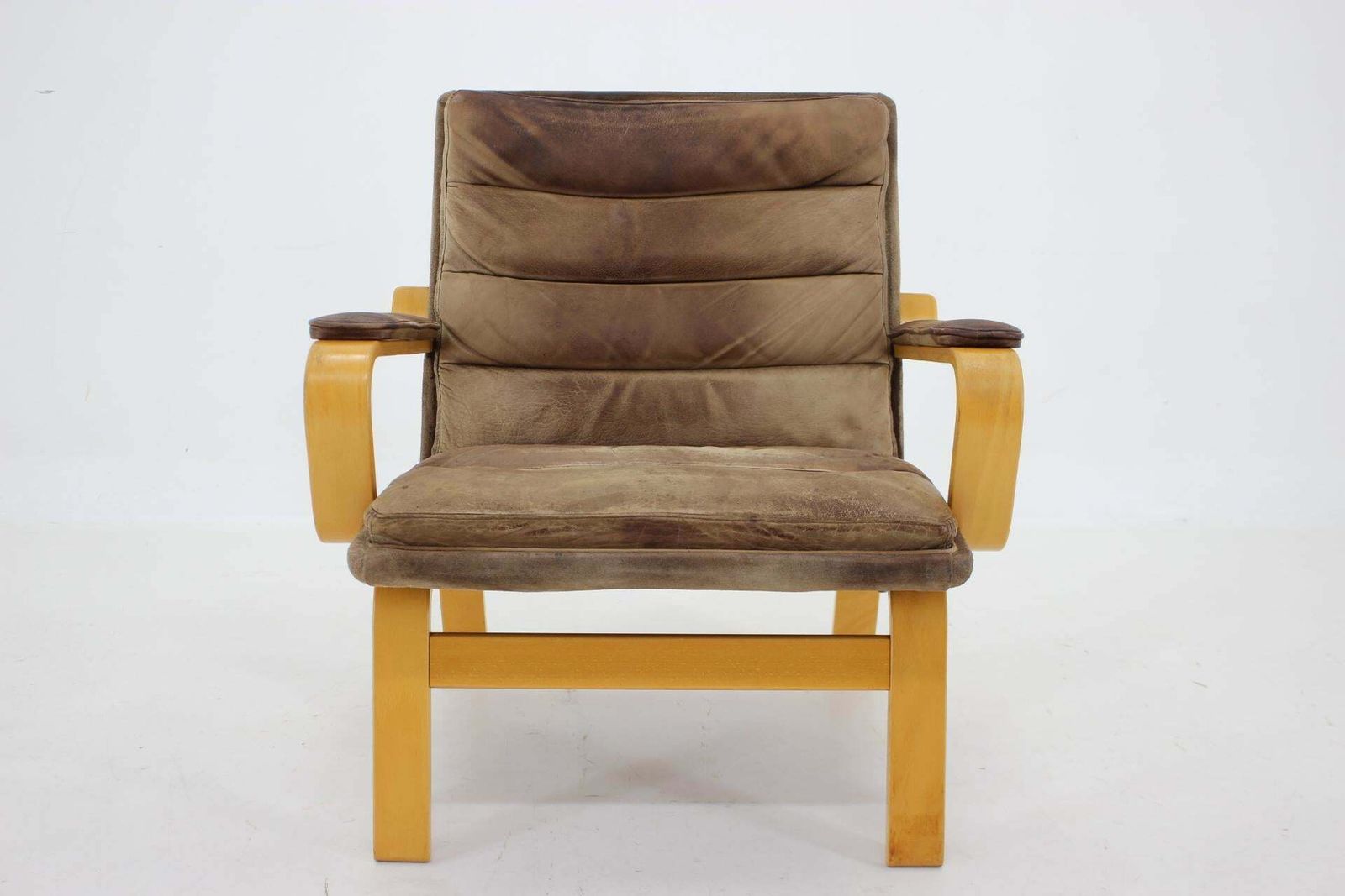 1970s Yngve Ekström Contino Leather Armchair Sweden photo Furniture
