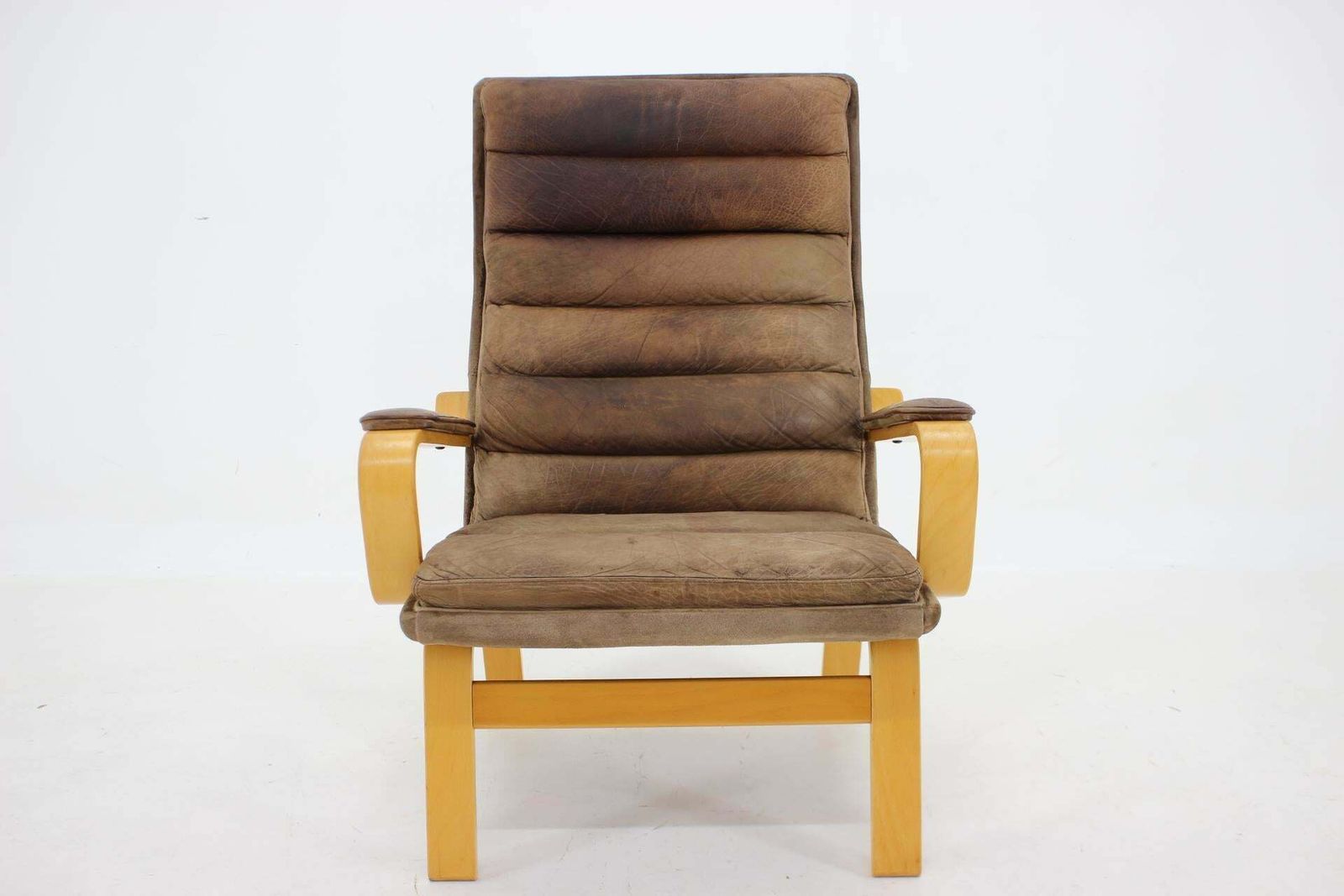 1970s Yngve Ekström "Contino" Leather Armchair,Sweden photo furniture