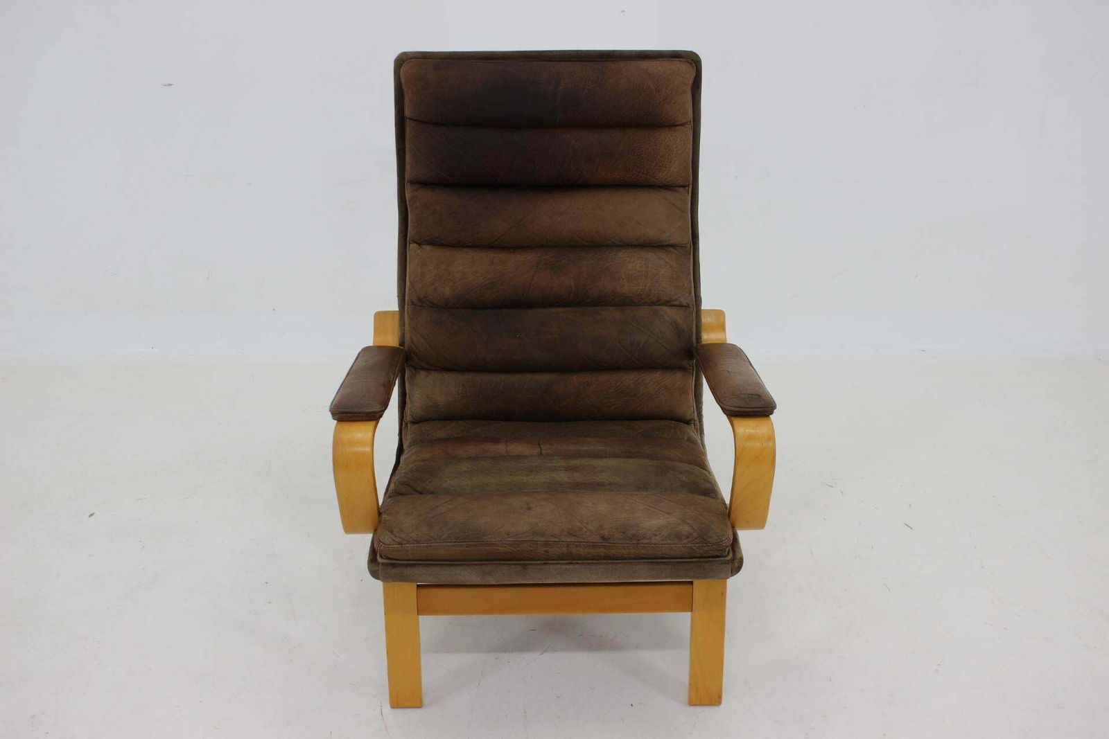 1970s Yngve Ekström "Contino" Leather Armchair,Sweden photo for sale