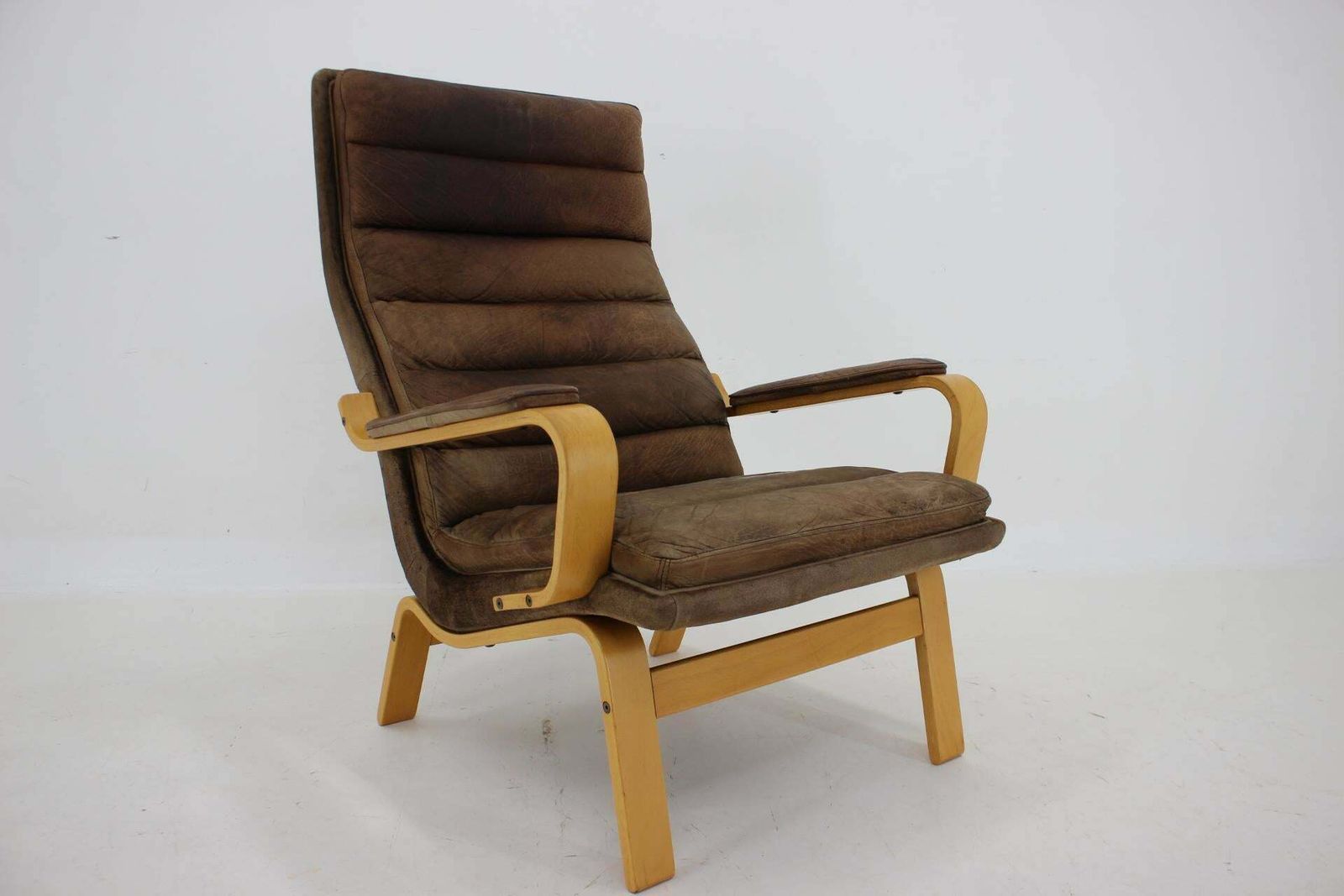 photo for sale 1970s Yngve Ekström "Contino" Leather Armchair,Sweden