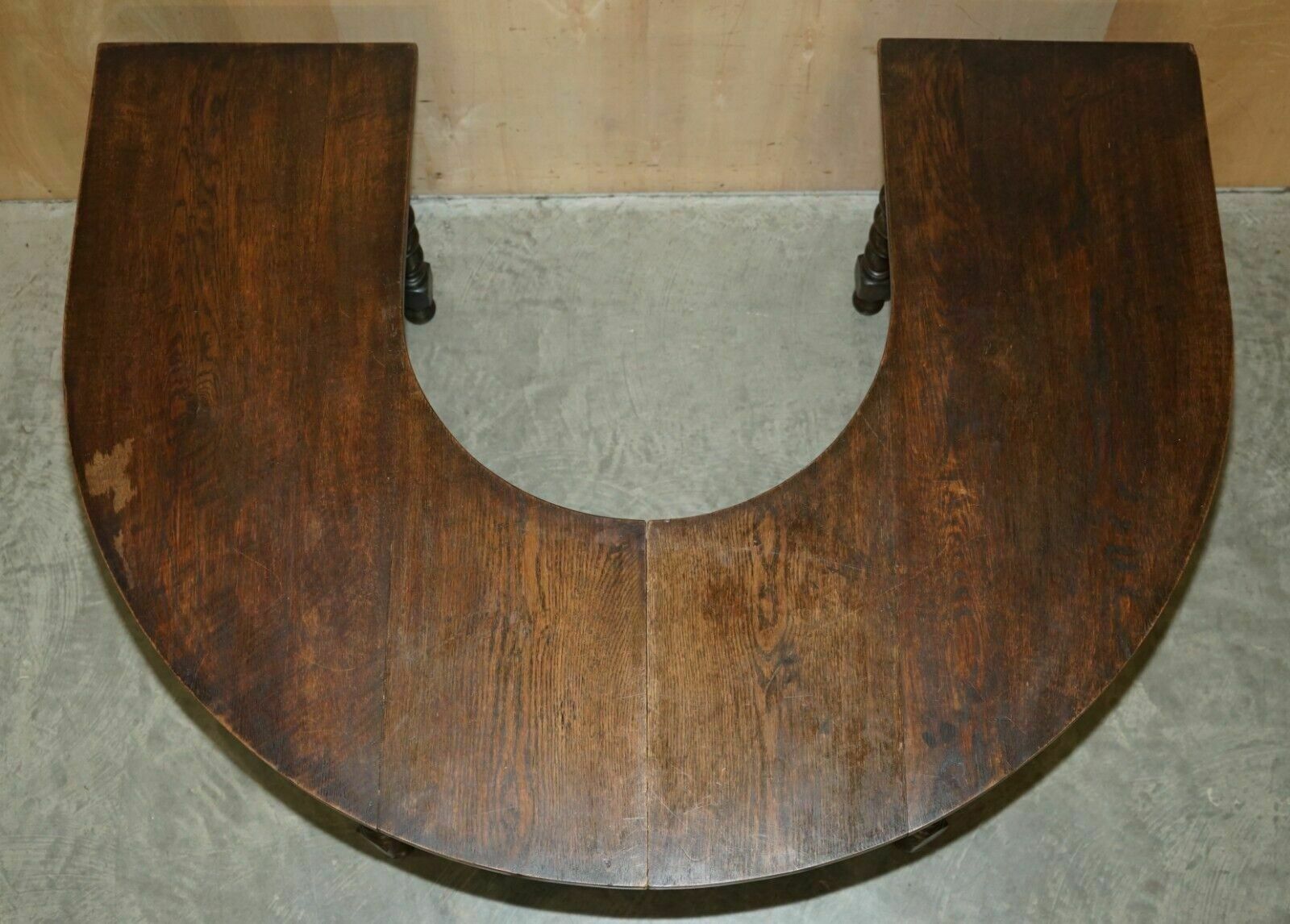 photo furniture Rare & Collectable Antique Jacobean Revival Barley Twist Leg English Hunt Table