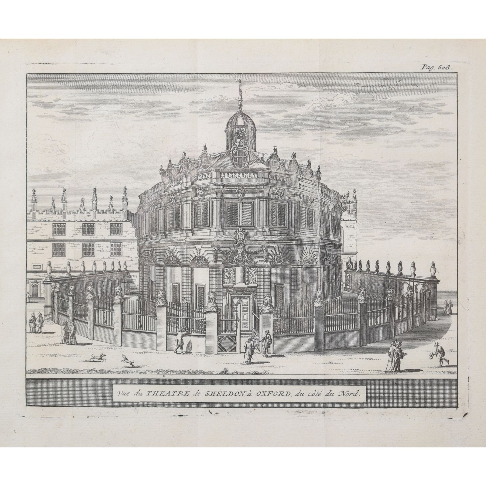 Pieter Van Der Aa (1659 1733), After David Loggan (1634–1692) The Sheldonian Theatre, University Of Oxford (1727)