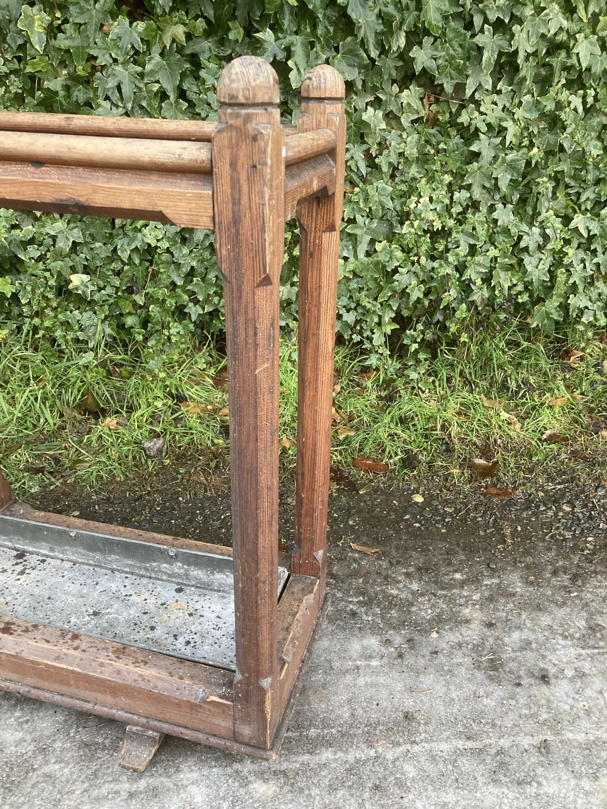 Gothic Country House Victorian  Pitch Pine Umbrella / Stick Stand photo furniture