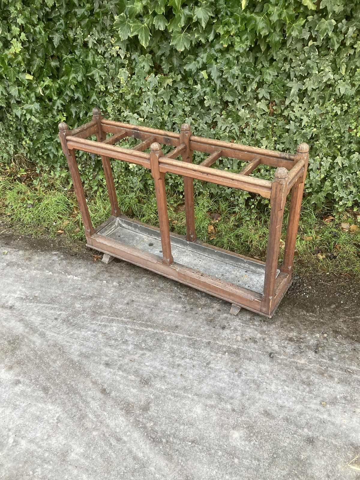 Gothic Country House Victorian  Pitch Pine Umbrella / Stick Stand photo Furniture