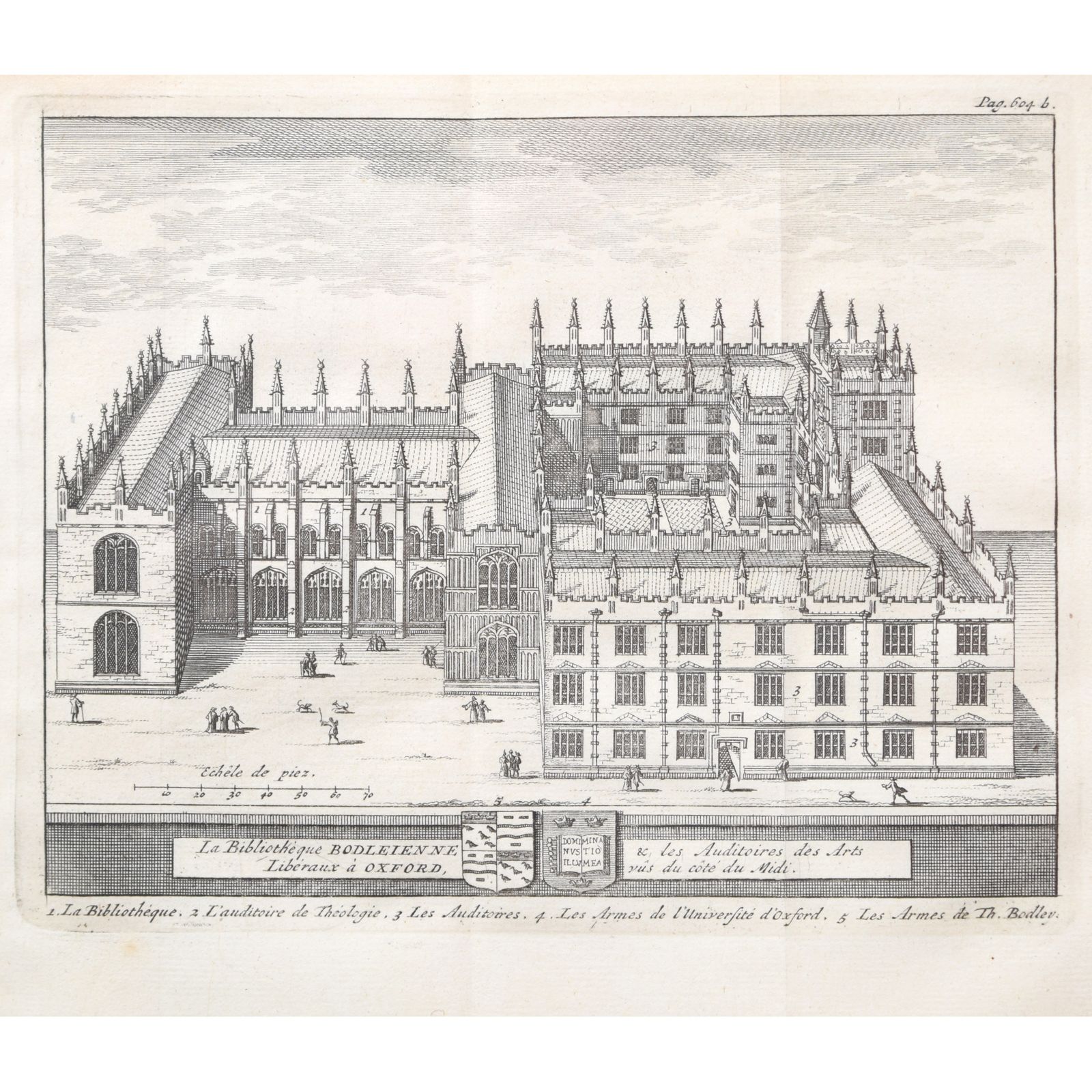 Pieter Van Der Aa (1659 1733), After David Loggan (1634–1692) The Bodleian Library, Oxford (1727)