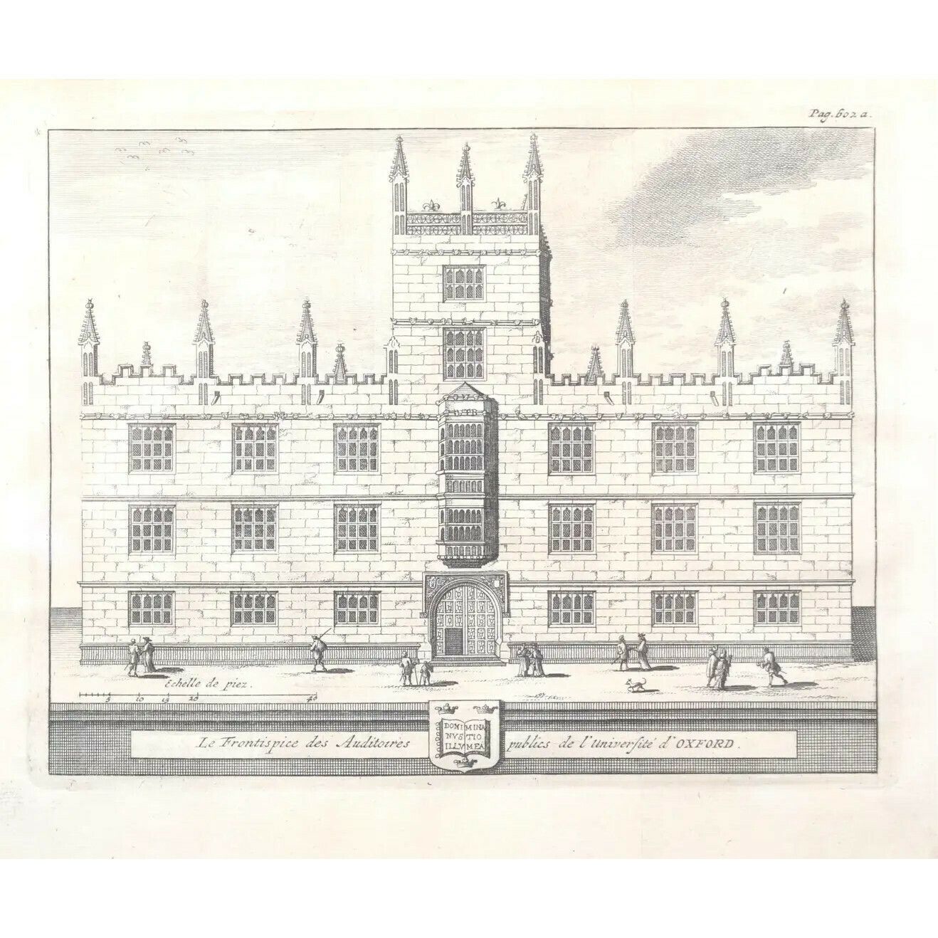 Pieter Van Der Aa (1659 1733), After David Loggan (1634–1692) The Public Schools, University Of Oxford (1727)