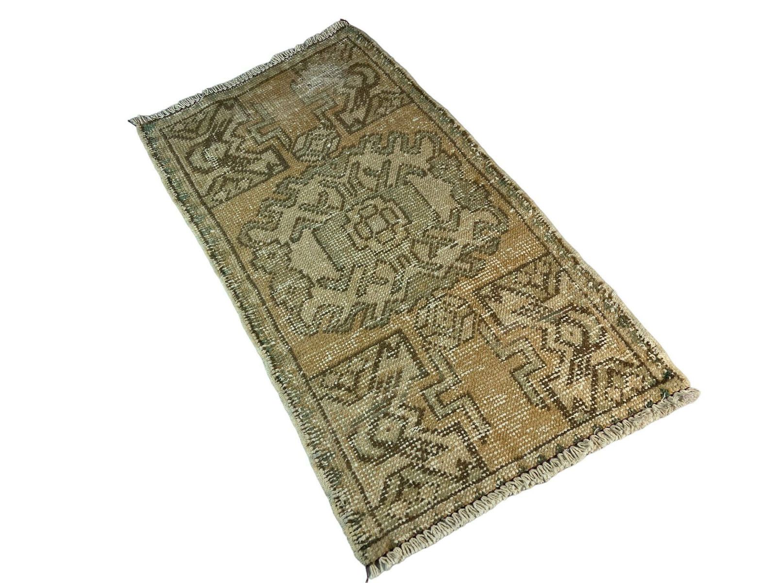 Traditional Turkish Anatolian Rug , Vintage Anatolian Turkish Rug 91 X 51 Cm photo vinterior