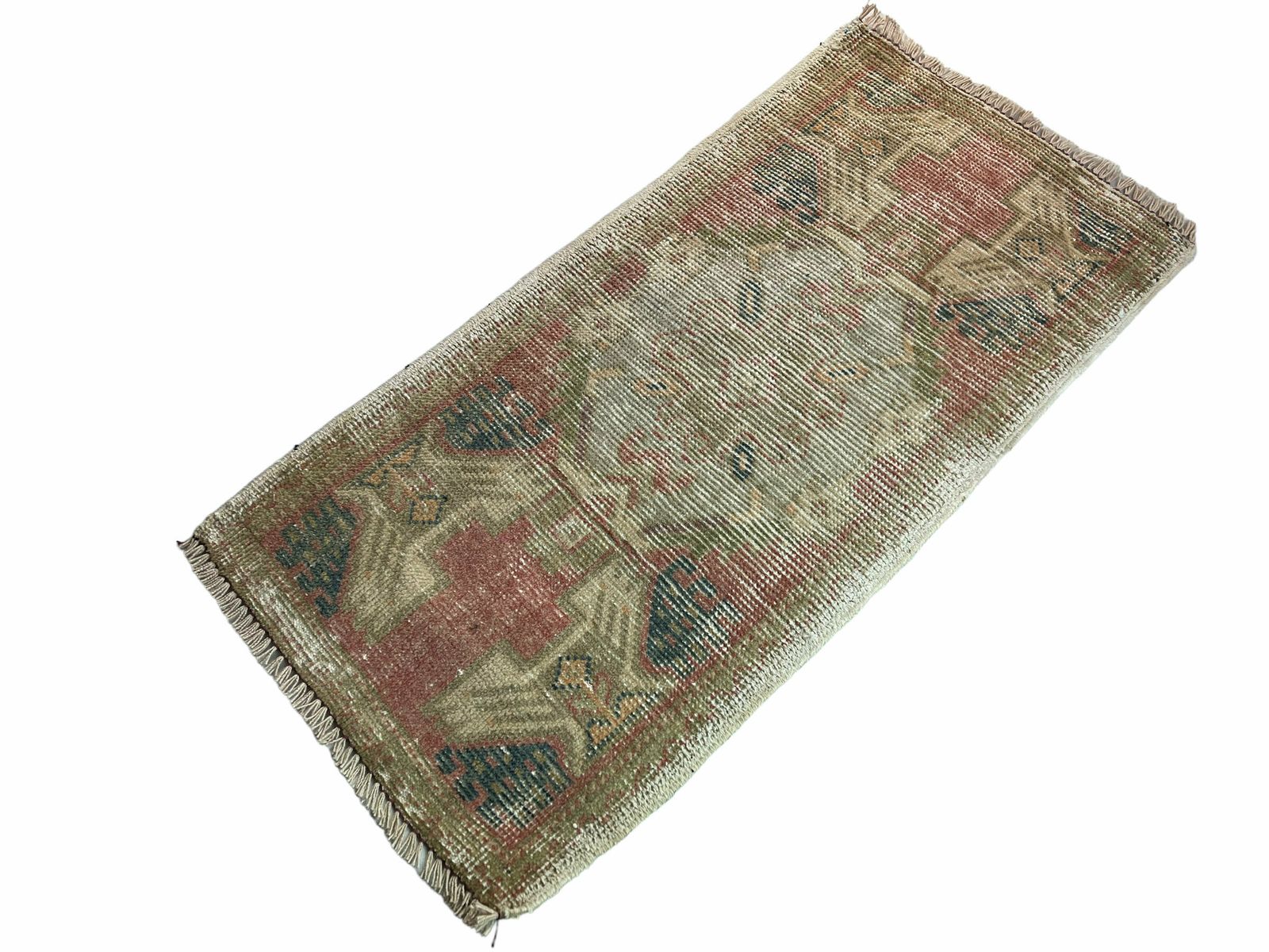 Traditional Turkish Anatolian Rug , Vintage Anatolian Turkish Rug 100 X 50 Cm photo for sale