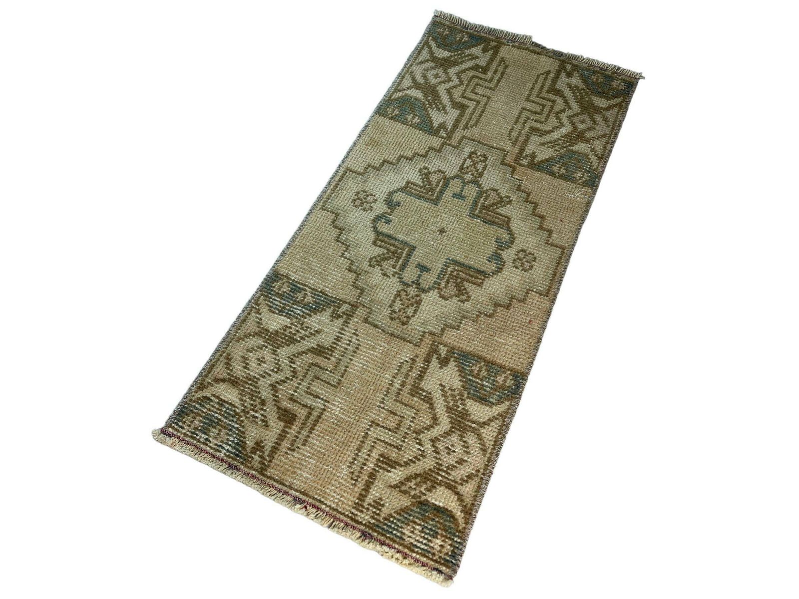 Traditional Turkish Anatolian Rug , Vintage Anatolian Turkish Rug 88 X 40 Cm photo for sale