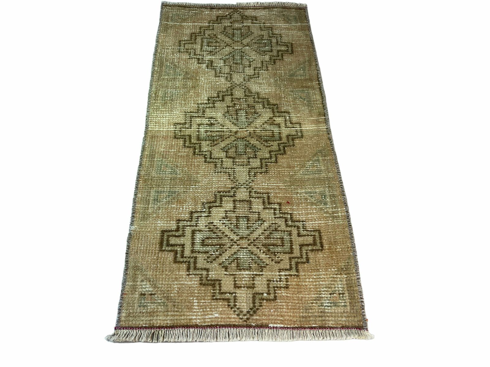 Traditional Turkish Anatolian Rug , Vintage Anatolian Turkish Rug 82 X 40 Cm