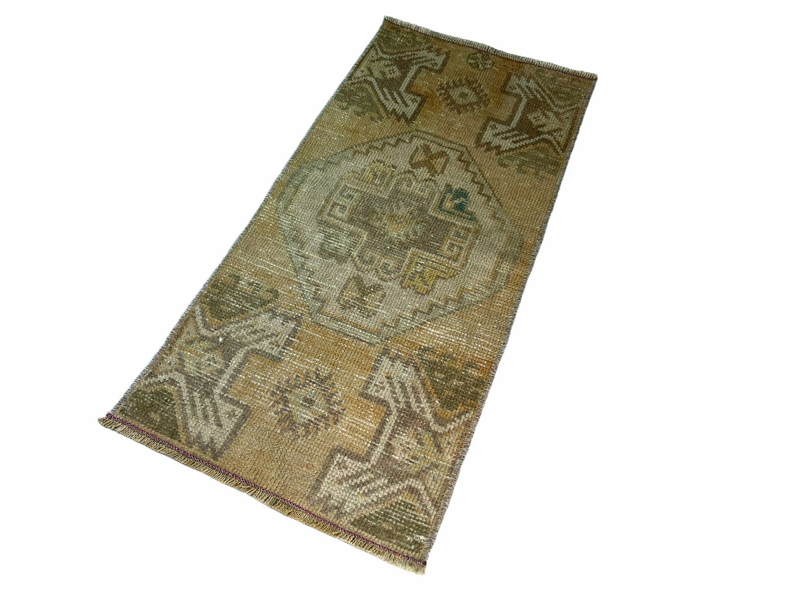 Traditioneel Turks Anatolisch Tapijt, Vintage Anatolisch Turks Tapijt 90 X 41 Cm photo 172.0