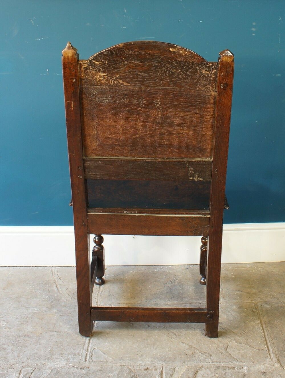 17th Century Oak Lancashire Chair. photo 650.0