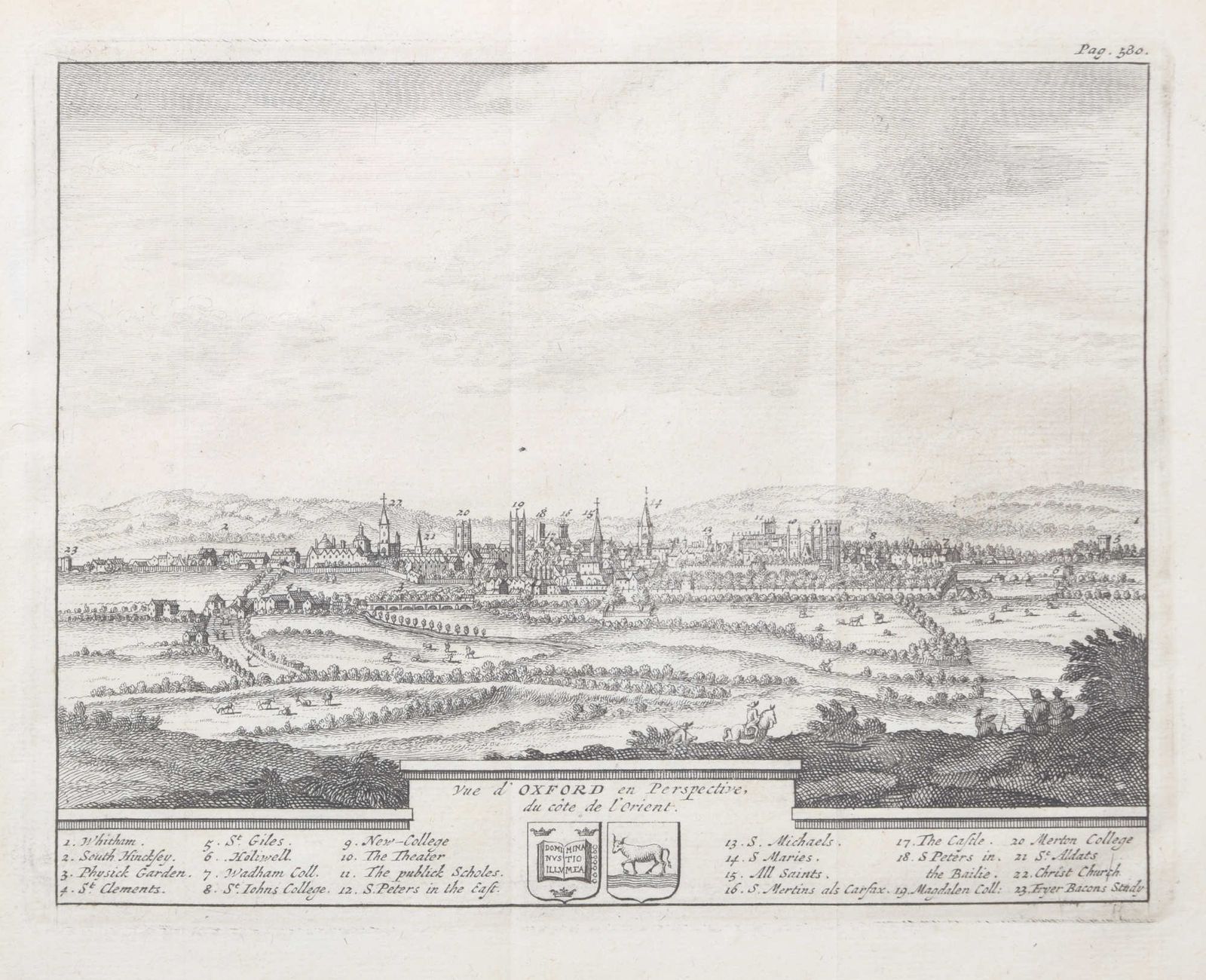 Pieter Van Der Aa (1659 1733), After David Loggan (1634–1692) Oxford From The East (1727) photo Art