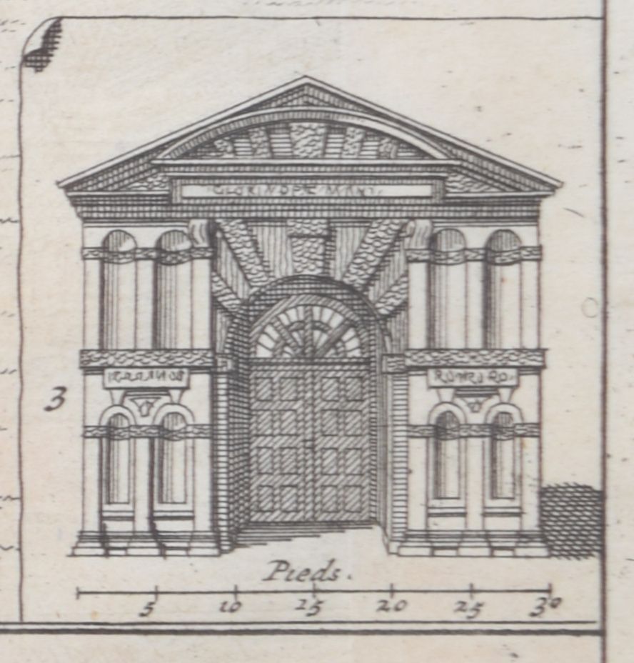 Pieter Van Der Aa (1659 1733), After David Loggan (1634–1692) The University Of Oxford Botanic Garden (1727) photo vinterior