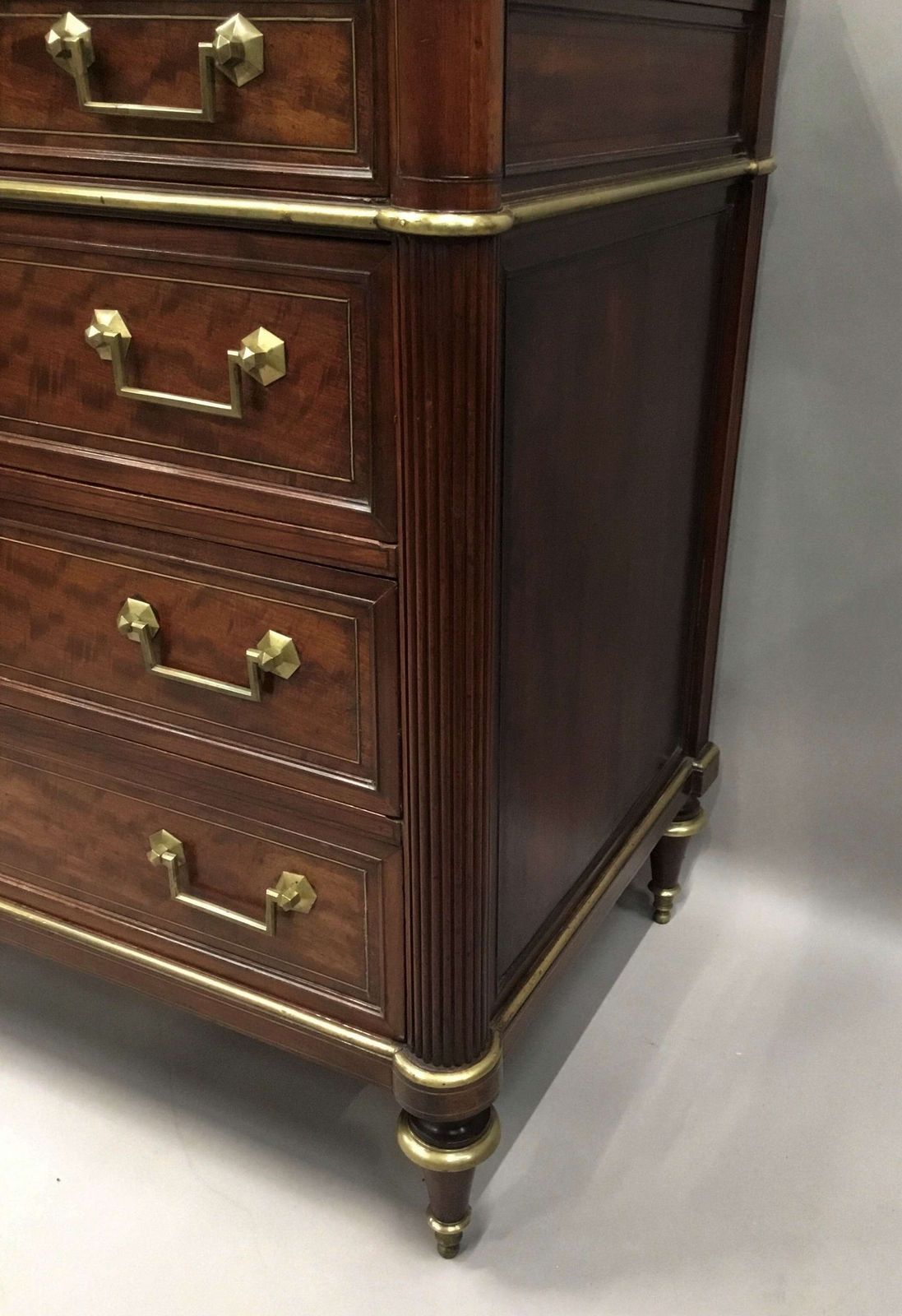 photo buy Late C18th Louis XVI Neoclassical Figured Mahogany Commode