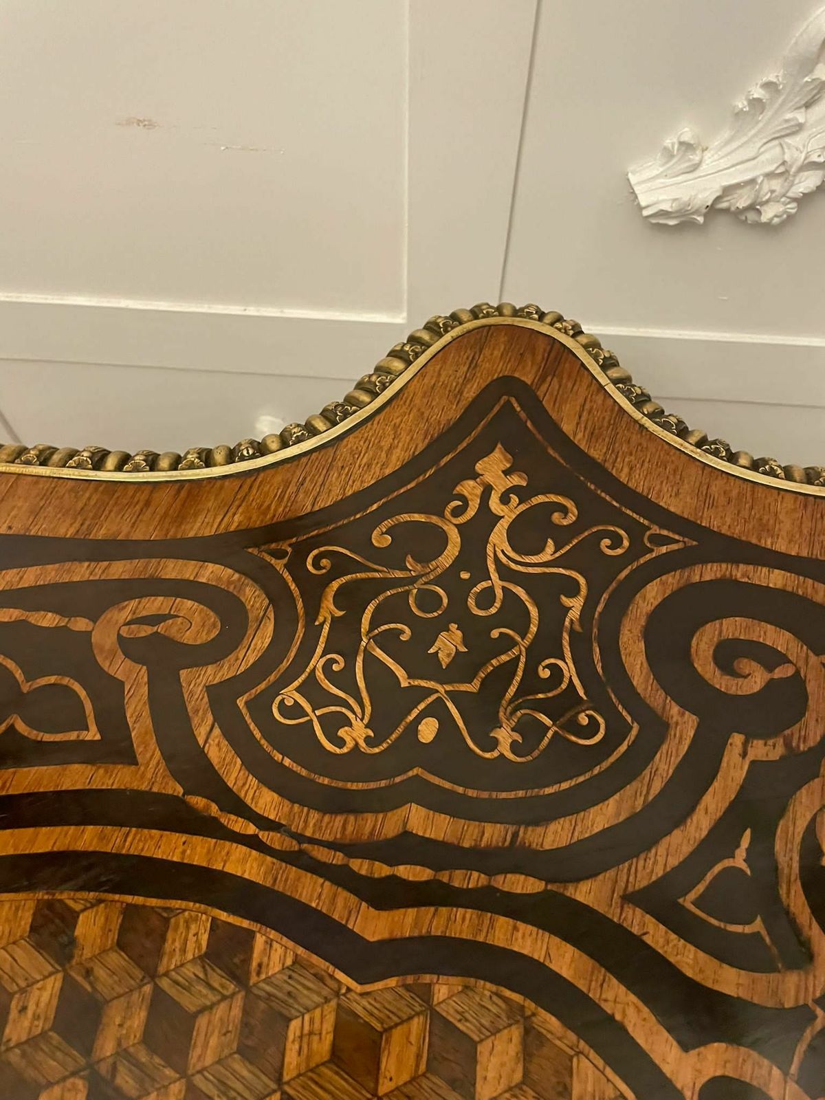 Outstanding Quality Antique 19th Century French Freestanding Marquetry And Parquetry Centre Table photo for sale