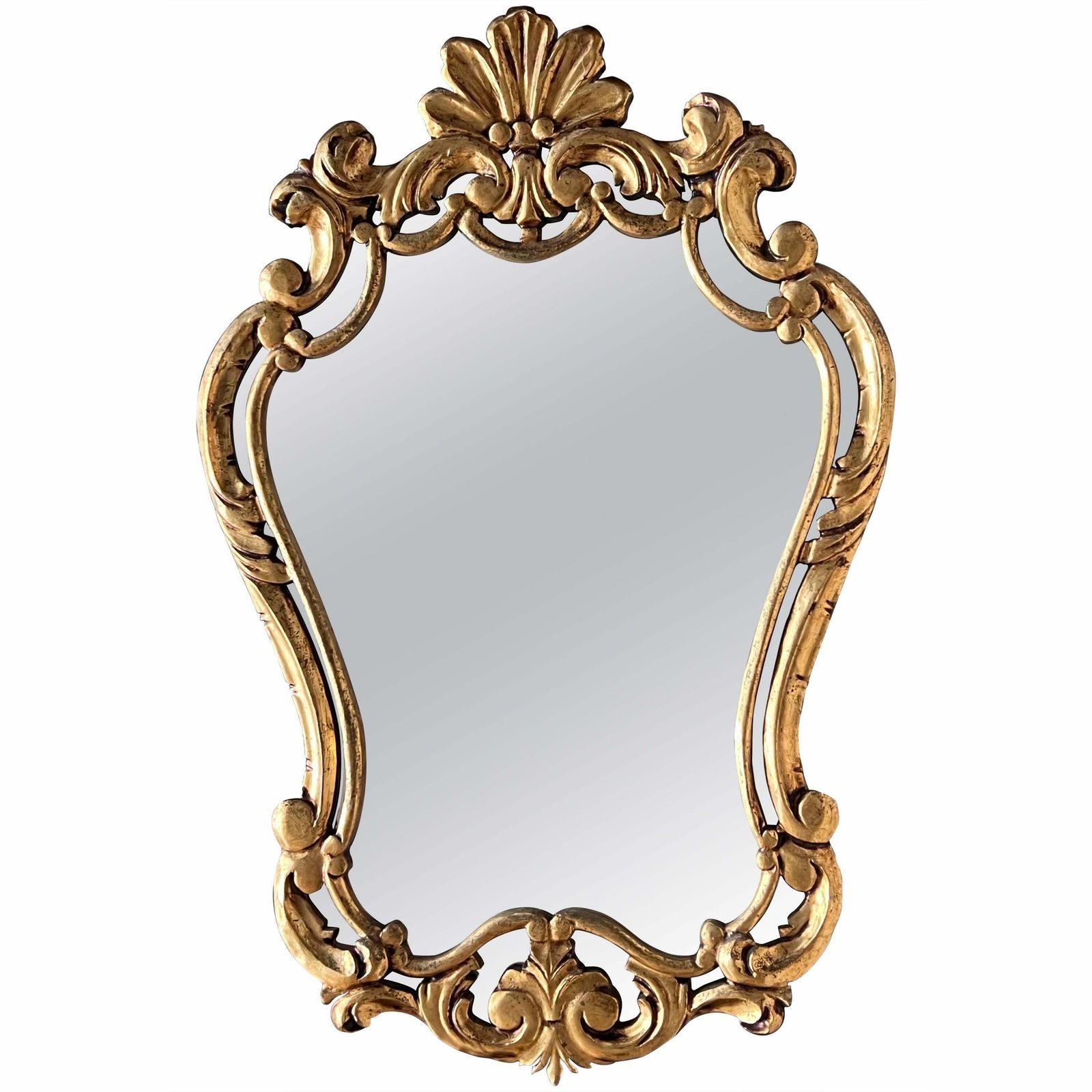 Early 20th French Empire Period Carved Gilt Wood Mirror