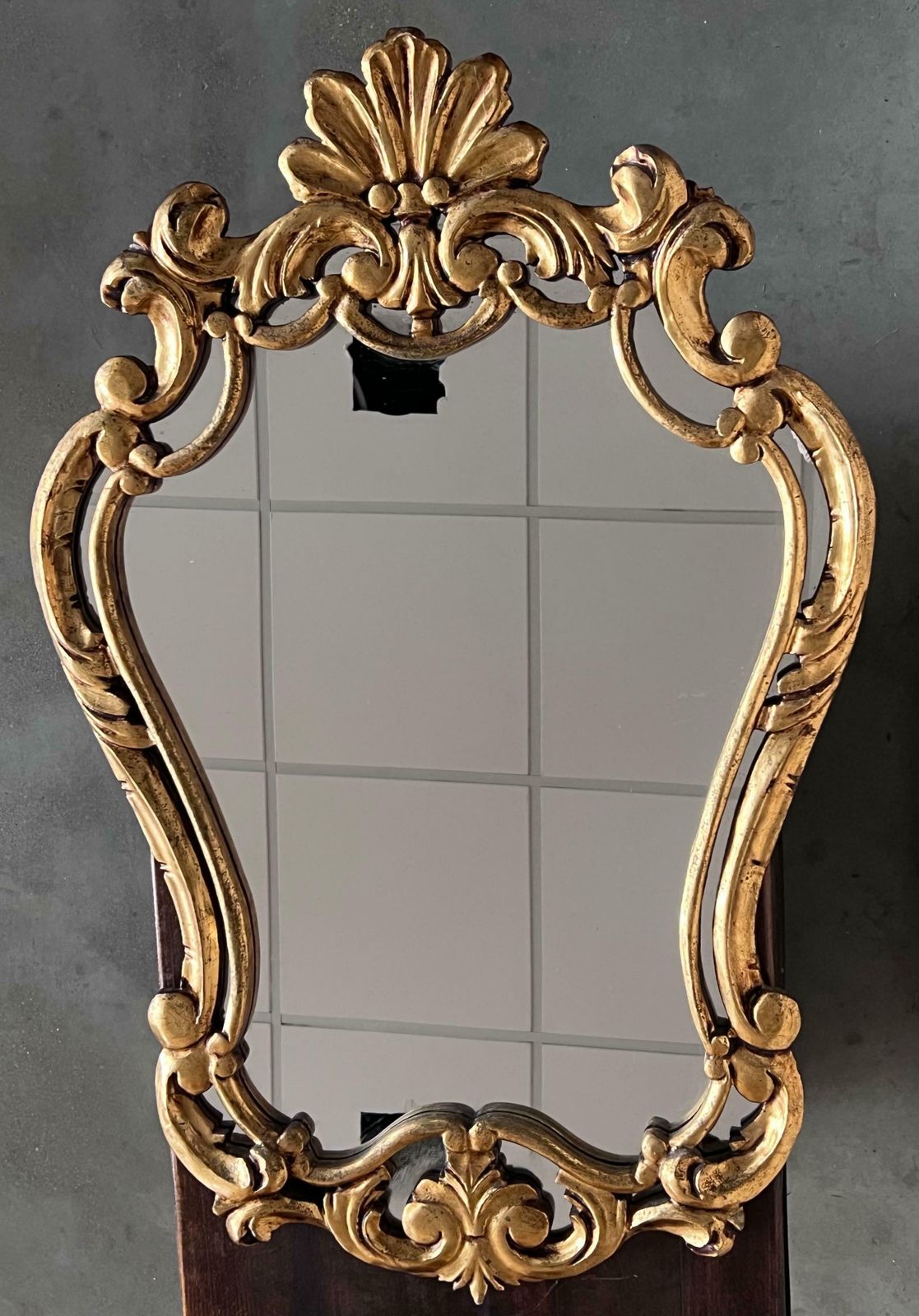 Early 20th French Empire Period Carved Gilt Wood Mirror photo for sale