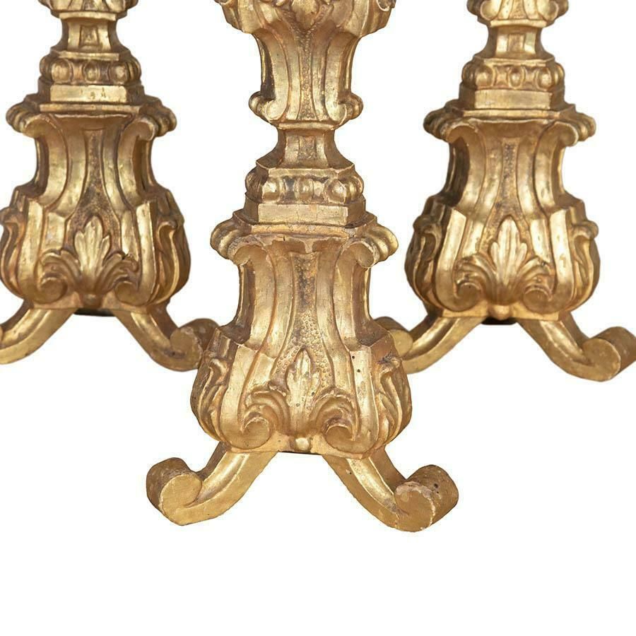 Collection Of Six 19th Century Italian Candlesticks photo vinterior