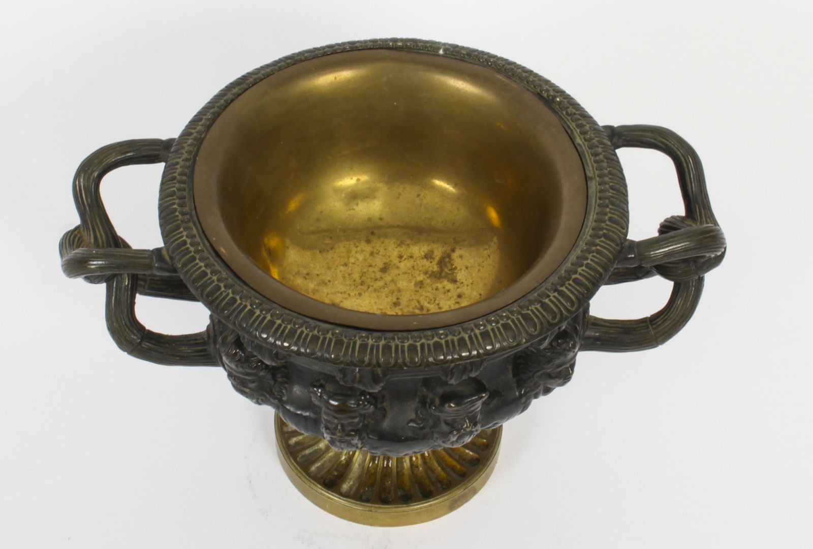 Antique French Grand Tour Bronze & Ormolu Urn 19th Century photo 675.0