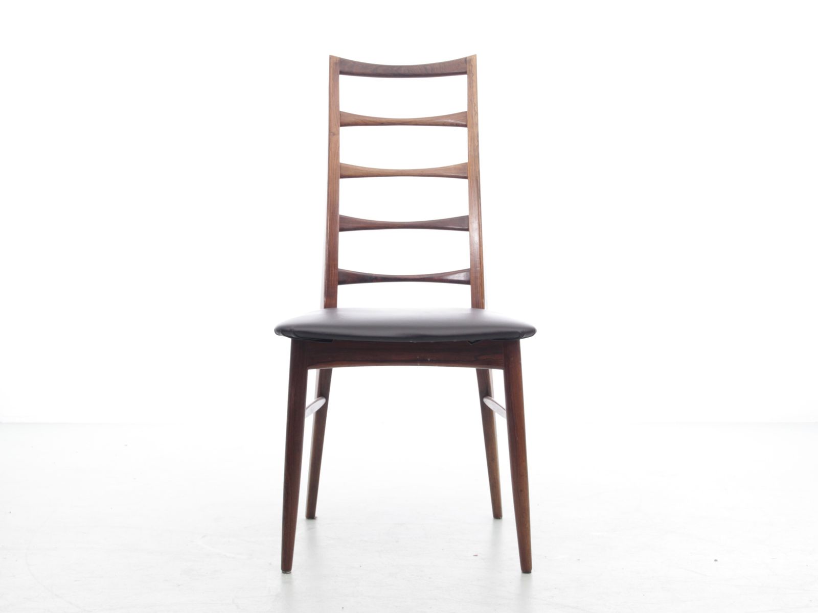 Mid Century  Modern Scandinavian Set Of 4 Teak Chairs Model Lis  By Niels Koefoed photo furniture