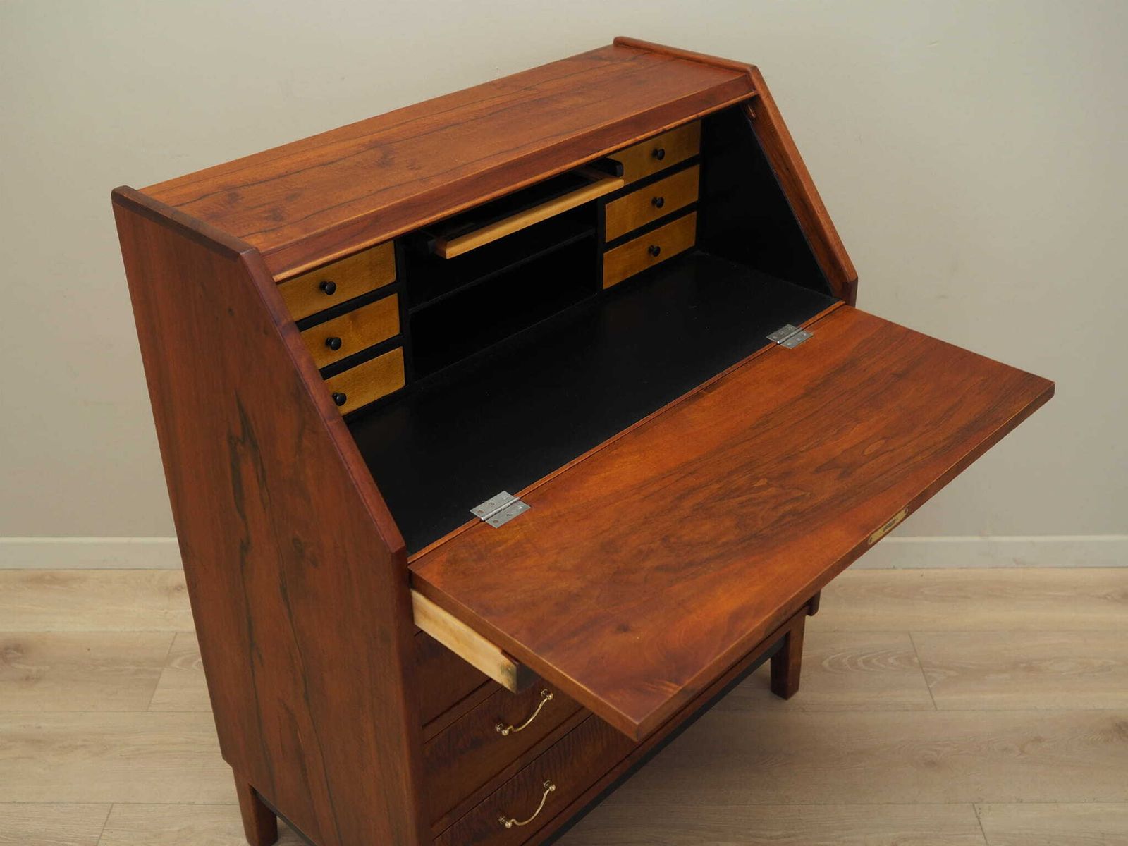 Furniture Walnut Secretary, Danish Design, 1960s, Production: Denmark photo
