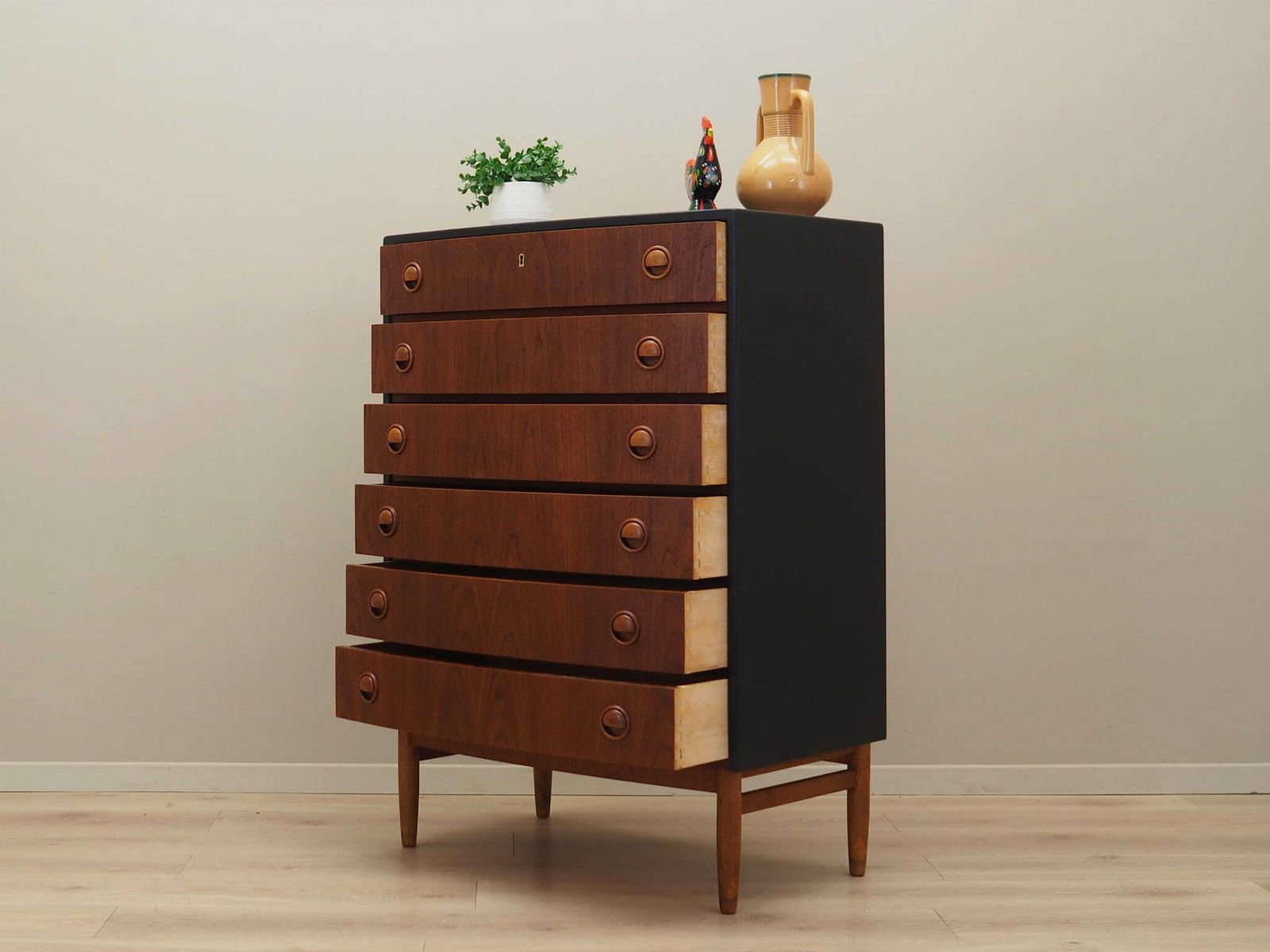 Teak Chest Of Drawers, Danish Design, 1960s, Designer: Kai Kristiansen, Manufacturer: Feldballes Møbelfabrik photo Furniture