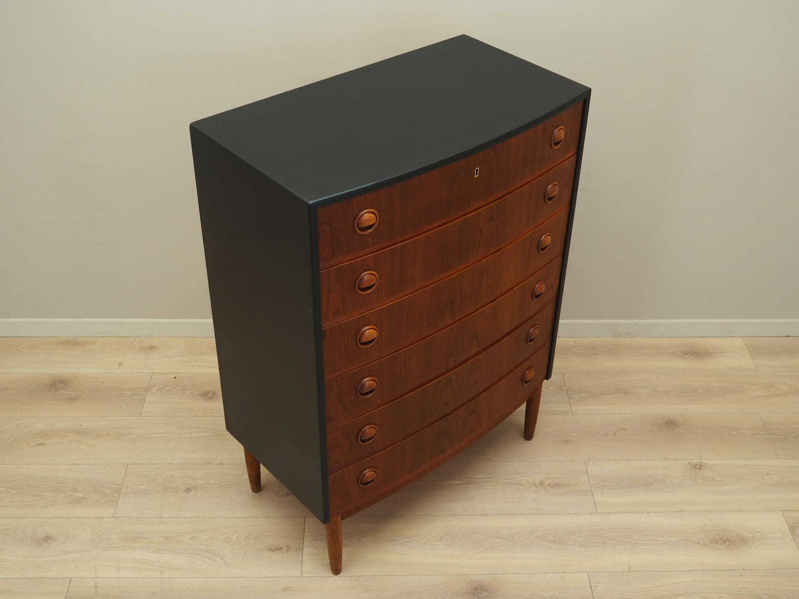 Teak Chest Of Drawers, Danish Design, 1960s, Designer: Kai Kristiansen, Manufacturer: Feldballes Møbelfabrik photo vinterior