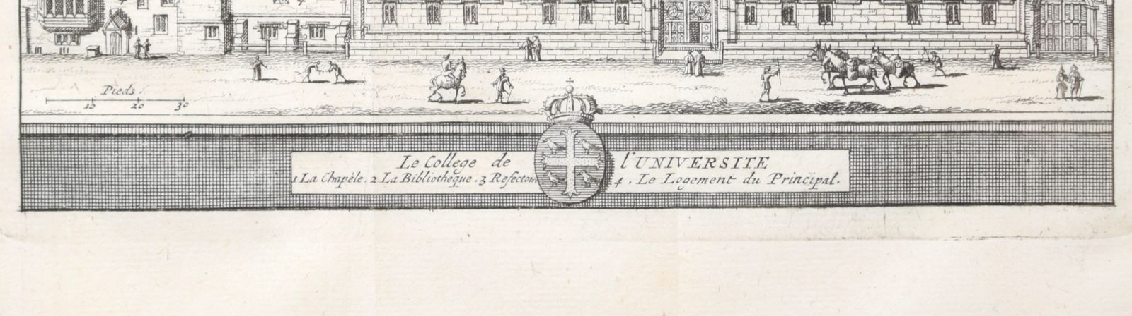 University College, Oxford Engraving By Pieter Van Der Aa After David Loggan photo furniture