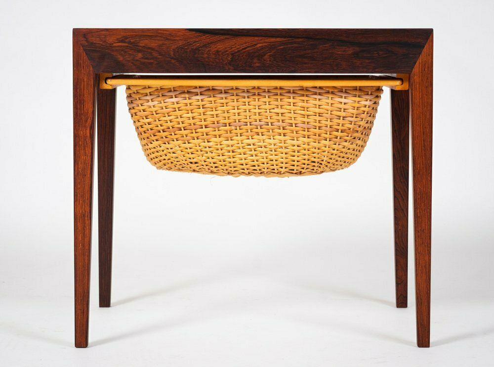 Sewing Table In Rosewood By Severin Hansen For Haslev Furniture Carpentry, 1950s photo furniture