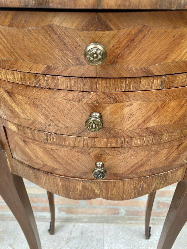 Louis XVI Style Inlaid Walnut Nightstands, France, 1920s, Set Of 2 photo 2240.0