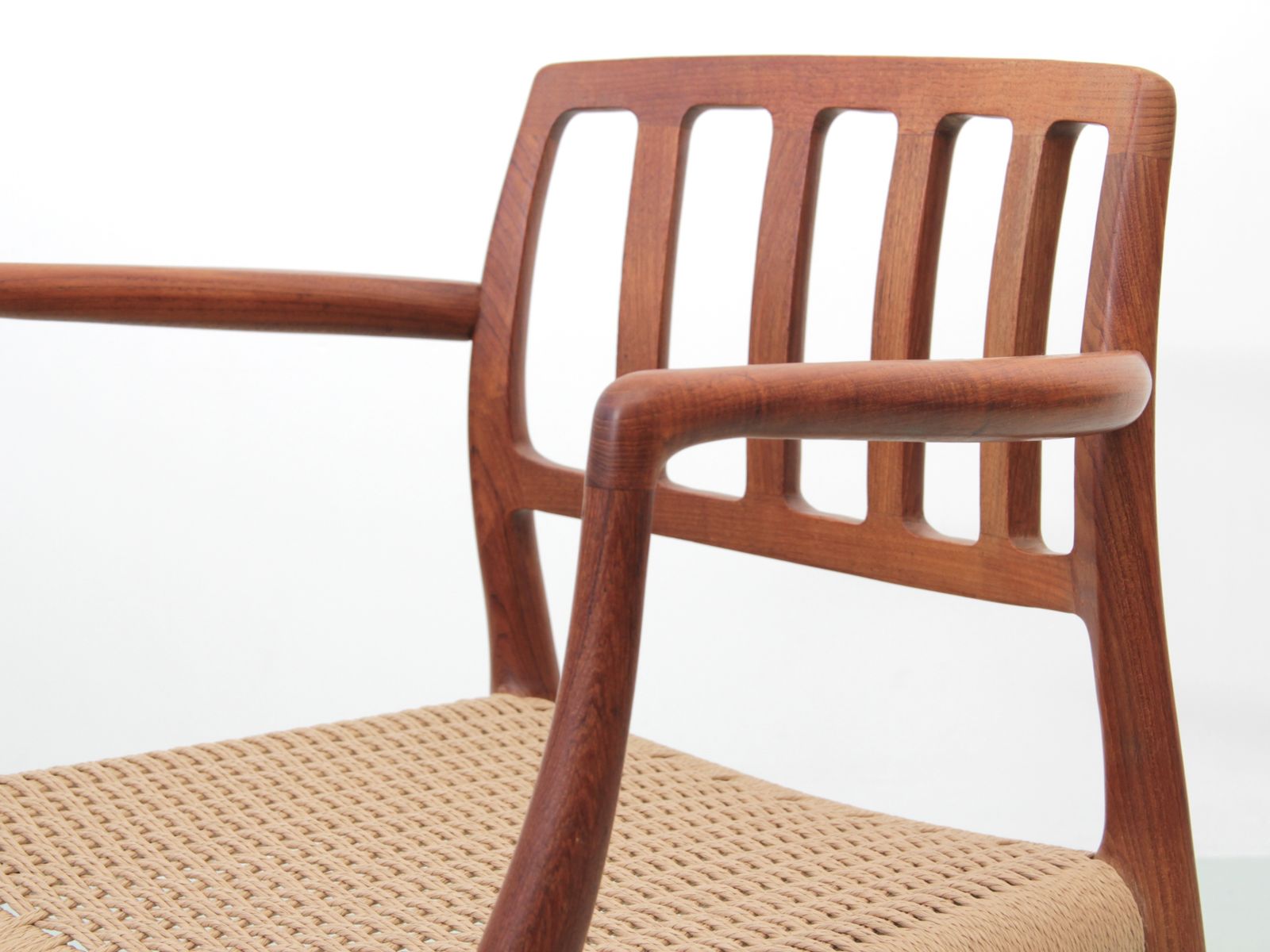 7750.0 Mid Century  Modern Scandinavian Set Of 4 Teak Armchairs Model 66 By Niels O. Møller photo