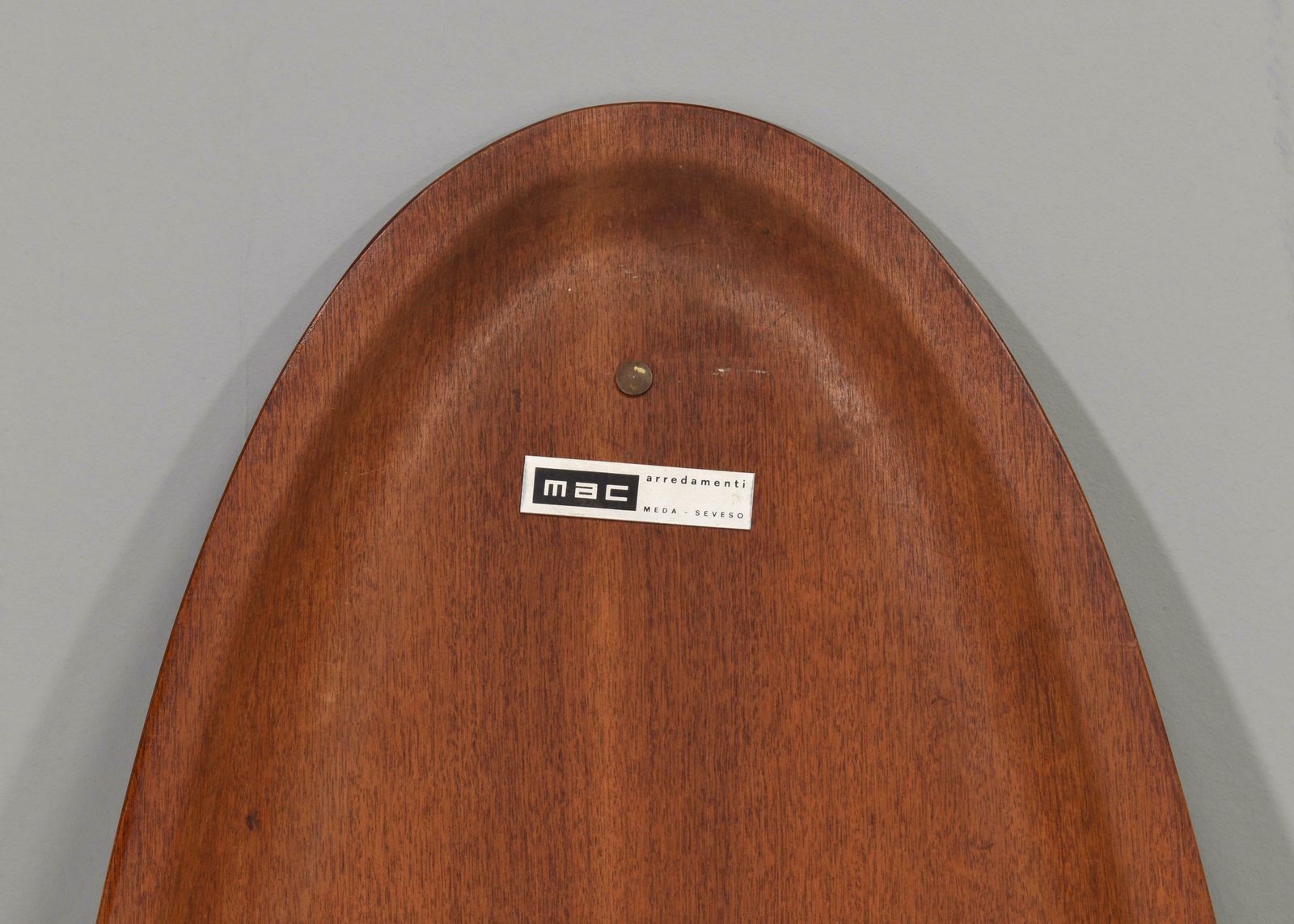 Home Decor Italian Teak Wall Mirror By Mac Arredamenti, Italy, Circa 1950 photo