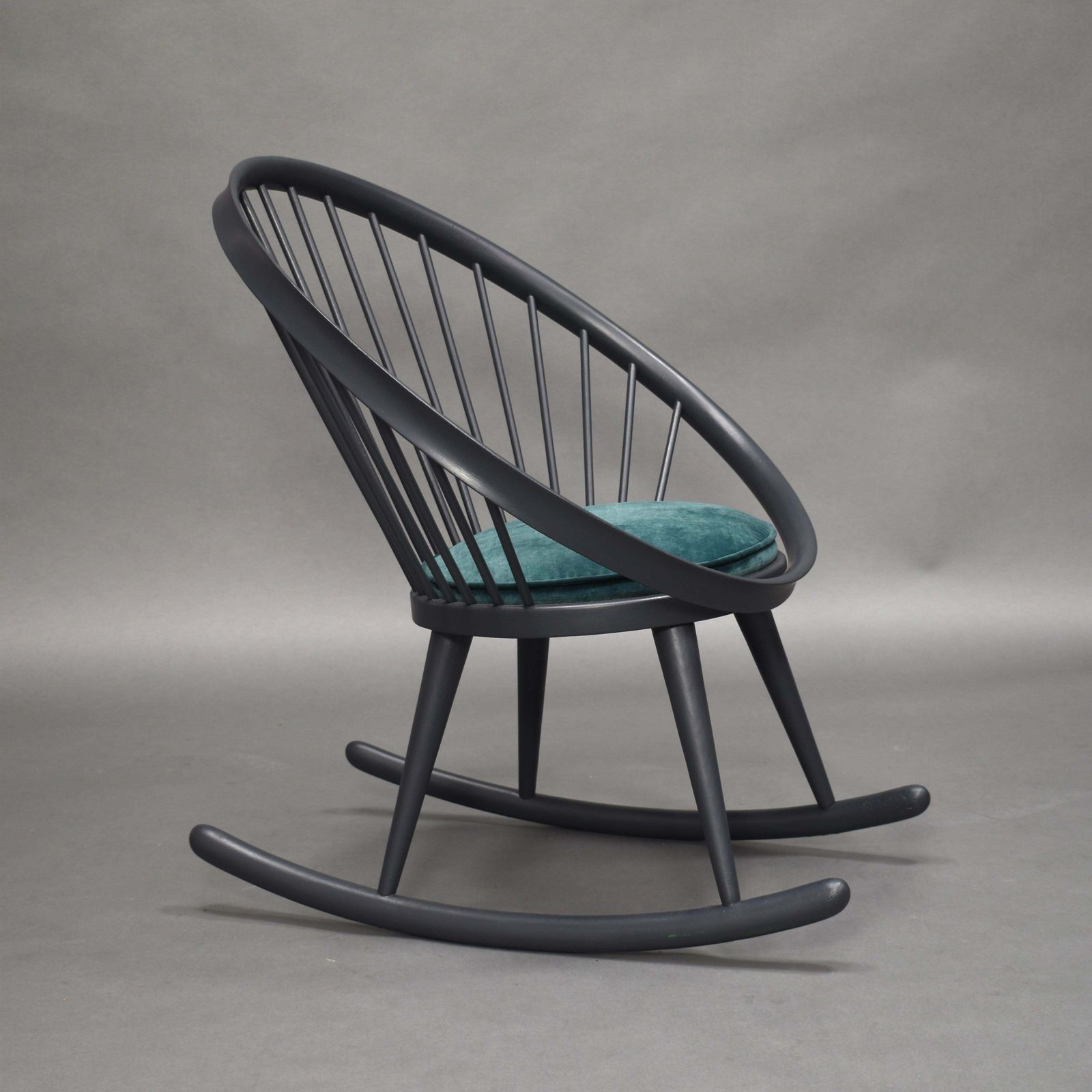 Yngve Ekström 'Circle' Rocking Chair, Sweden, Circa 1960 photo Furniture