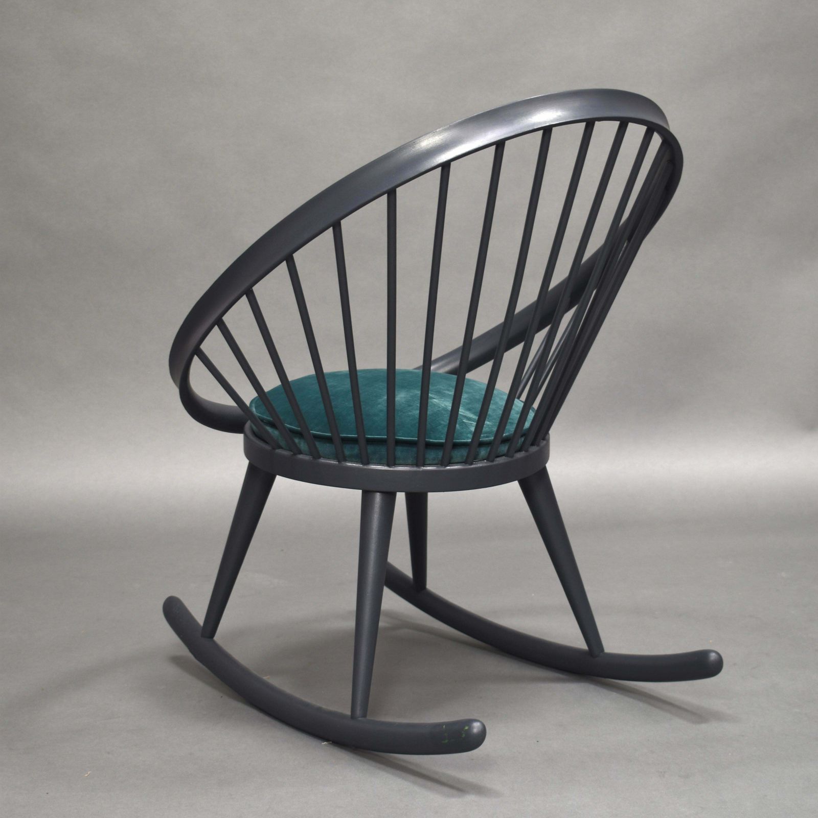 Yngve Ekström 'Circle' Rocking Chair, Sweden, Circa 1960 photo vintage