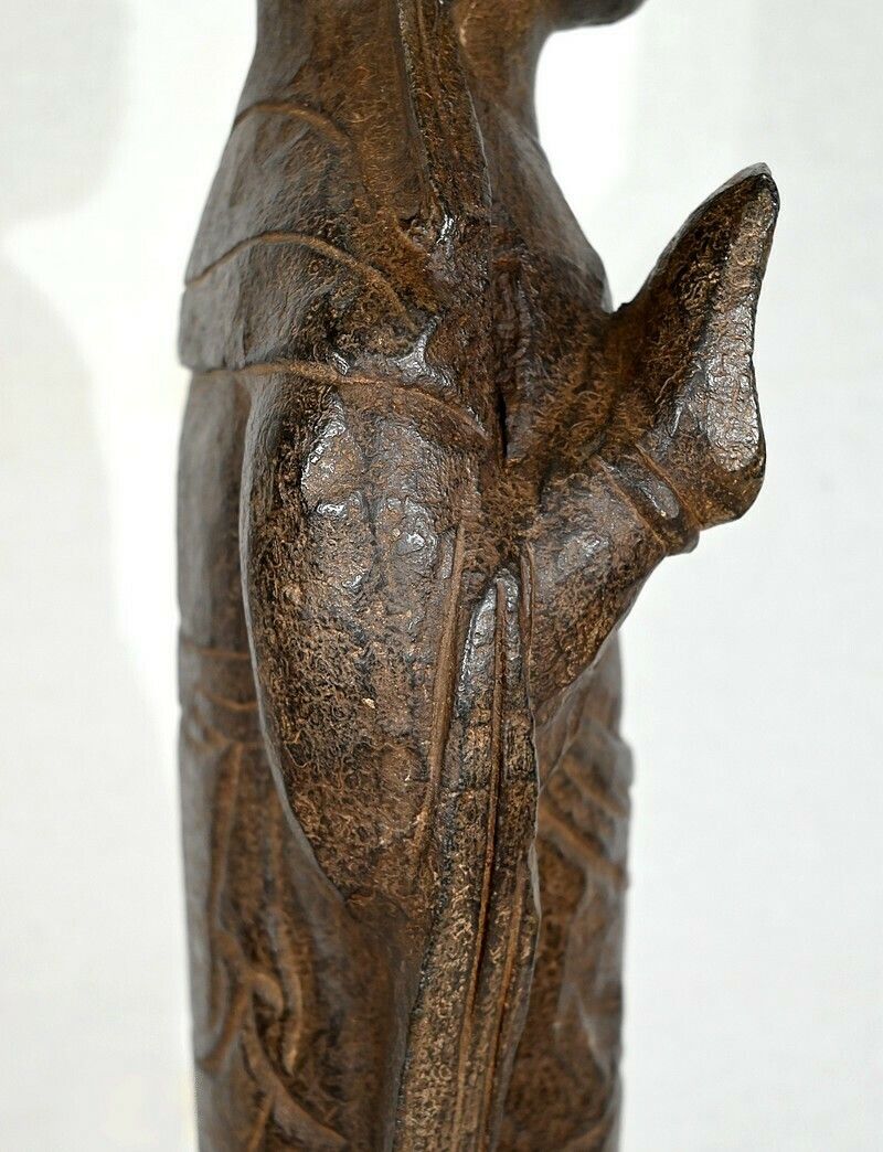 photo buy Black Stone Buddha Statue, China   2nd Half Of The 19th Century
