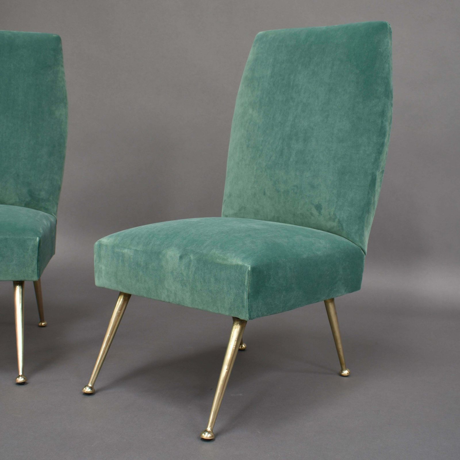 Gigi Radice Elegant And Trendy Pair Of Side Chairs For Minotti, Italy, 1950s photo buy