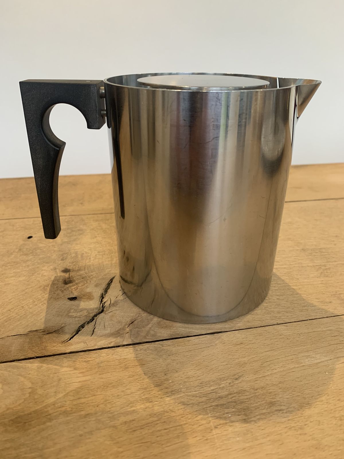 4 Piece Cylinda Line Stainless Steel Tea Set Designed By Arne Jacobsen For Stelton Of Denmark photo for sale