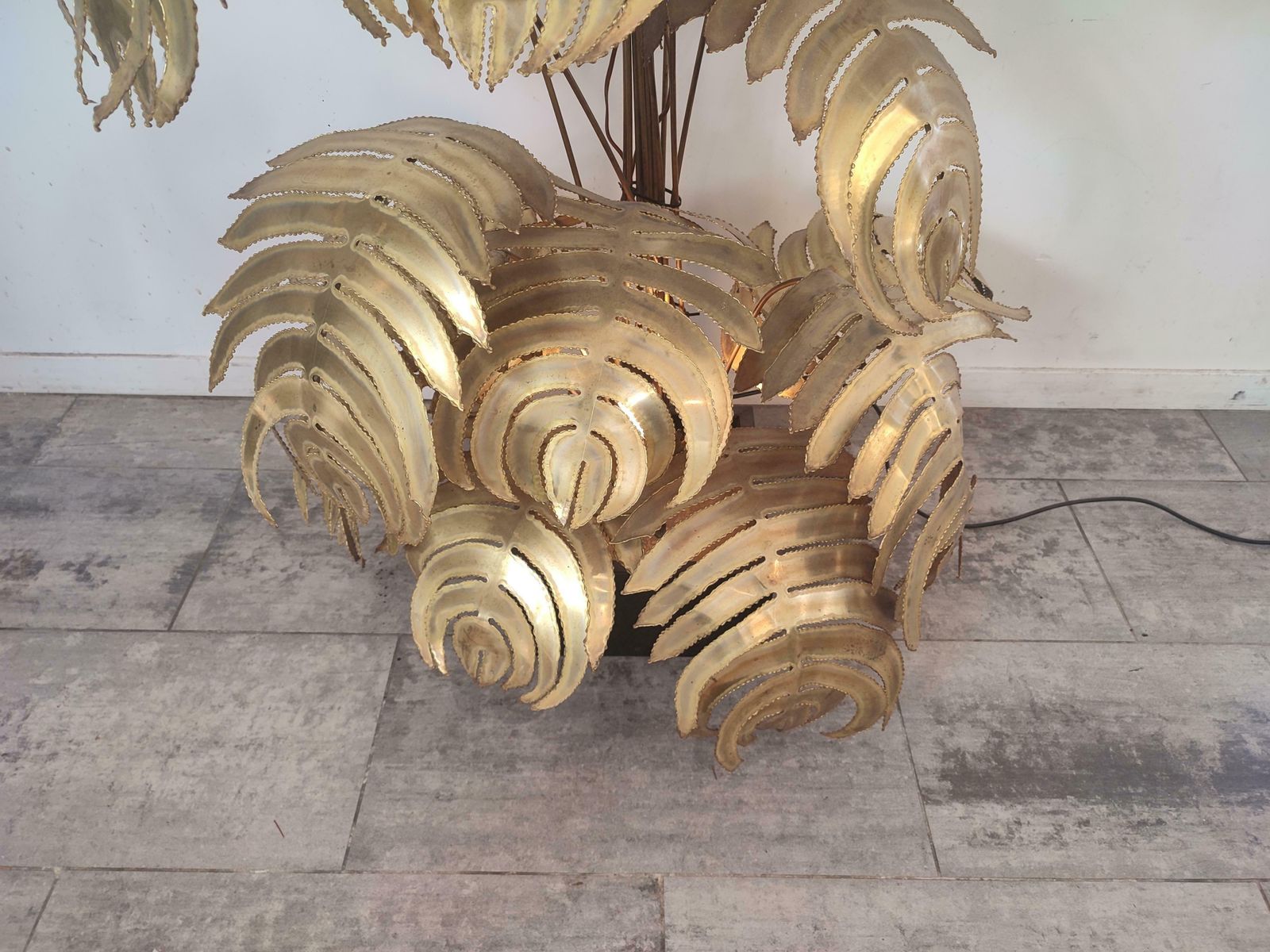 Monstera Floorlamp By Maison Jansen, France, 1980s photo Lighting