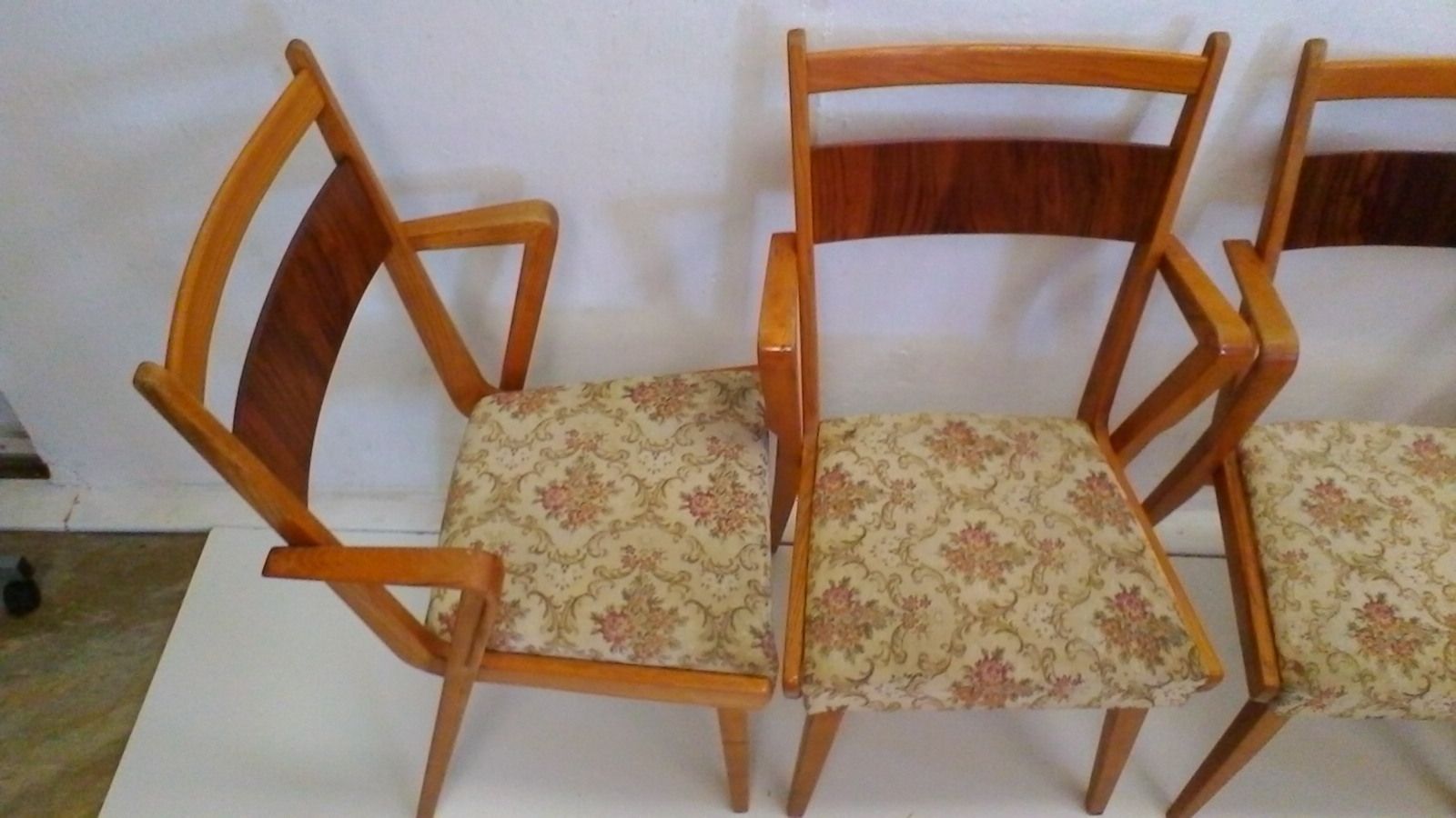 Set Of Four Wooden Chairs Ji 350 With New Upholstery, 1965 S photo furniture