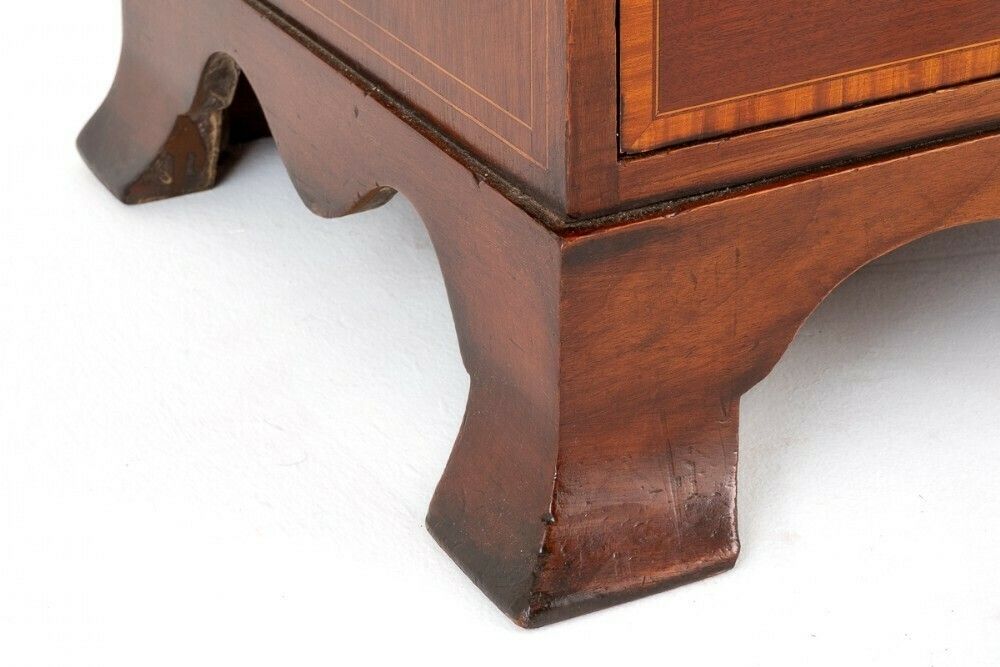 Regency Revival Bureau Ladies Desk Mahogany Inlay 1890 photo 1450.0