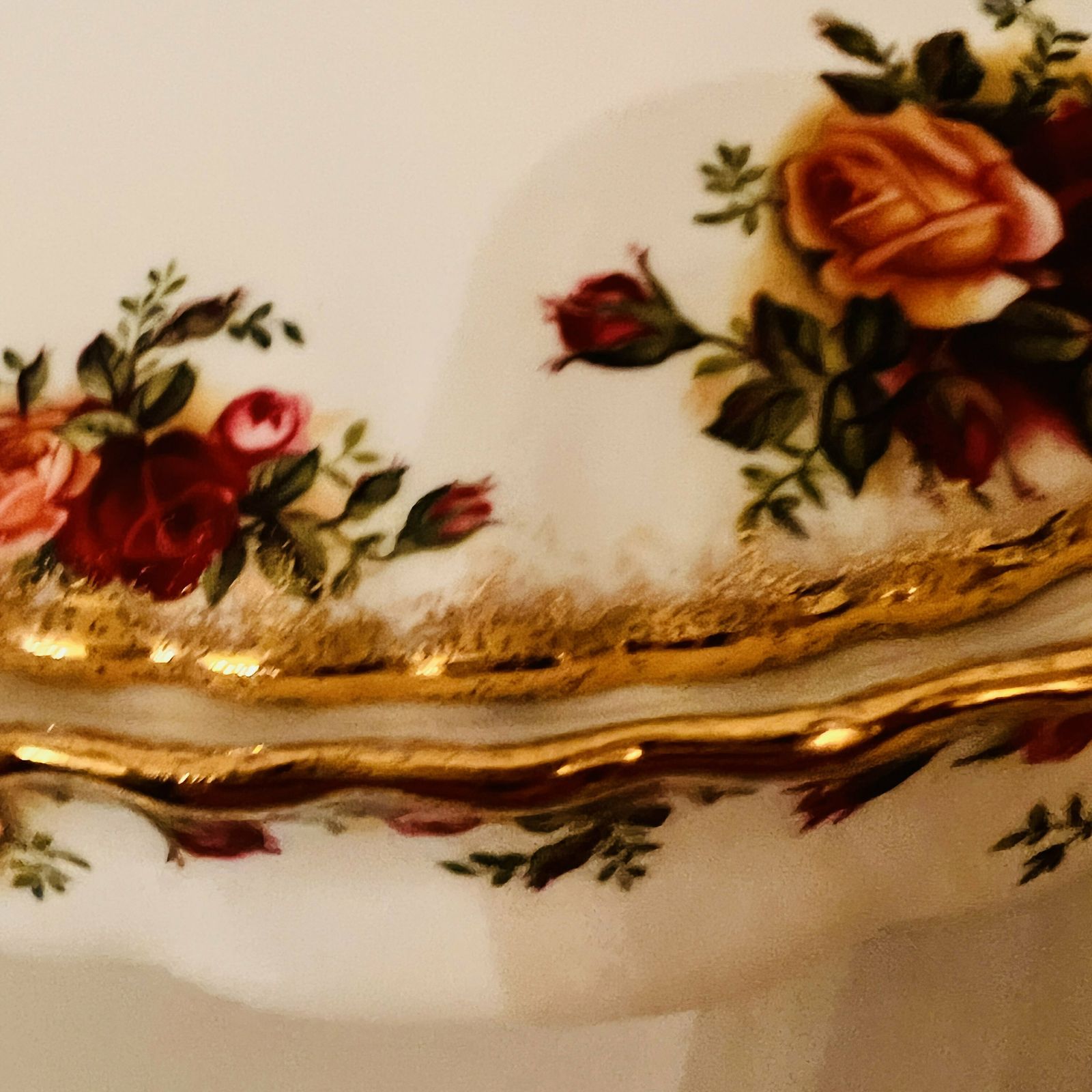 Zeldzaam: Royal Albert Old Country Roses Terrine, Deck Bowl, 1e Kwaliteit photo Woonaccessoires