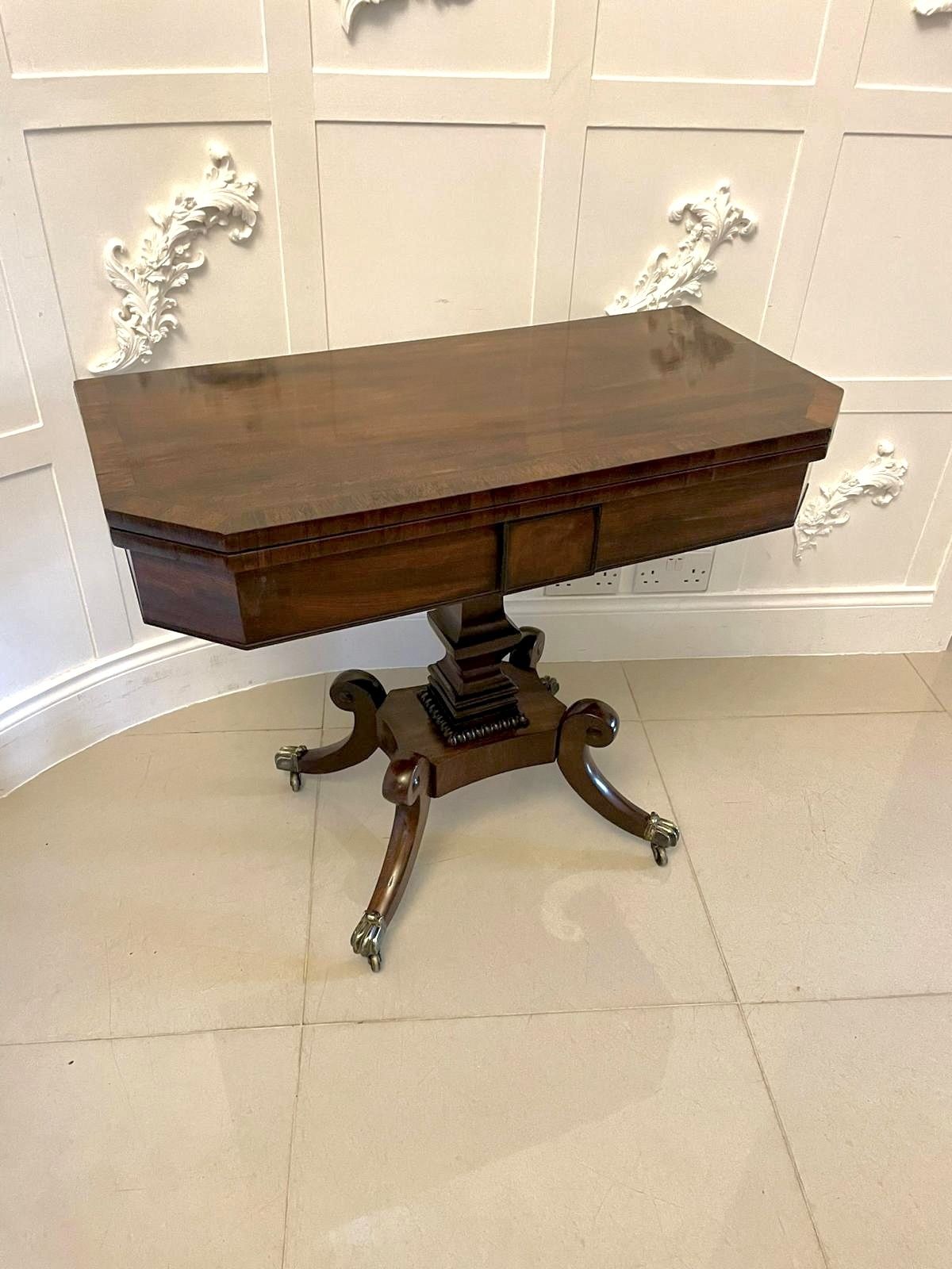 photo for sale Superb Quality Antique 19th Century Mahogany Card Table