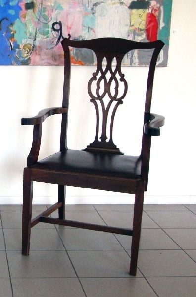 Armchair  1st Half Of 20th Century, Mahogany, Leather, 104x64x54 Cm photo furniture